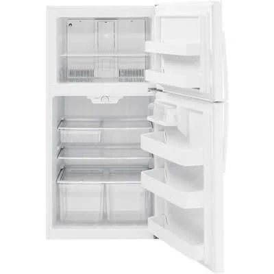 GE 33-inch, 21.2 cu. ft. Top Freezer Refrigerator GTE21GTHWW - Image 3