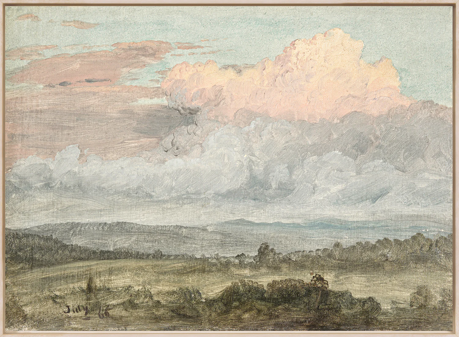 Hudson River School – Clouds, Hudson Valley C. 1870 - Image 1