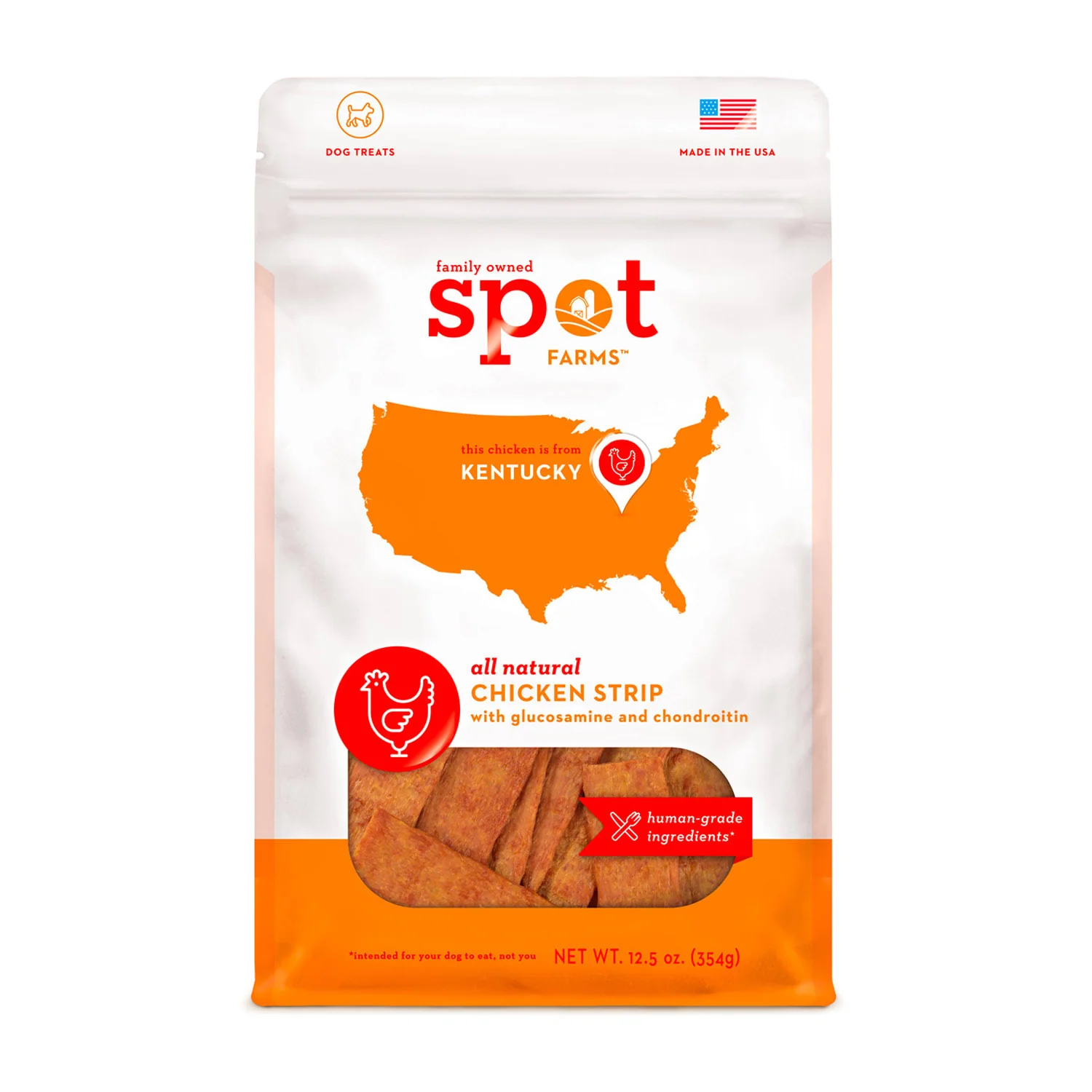 Spot Farms Chicken Strips Dog Treats 12.5oz - Image 1