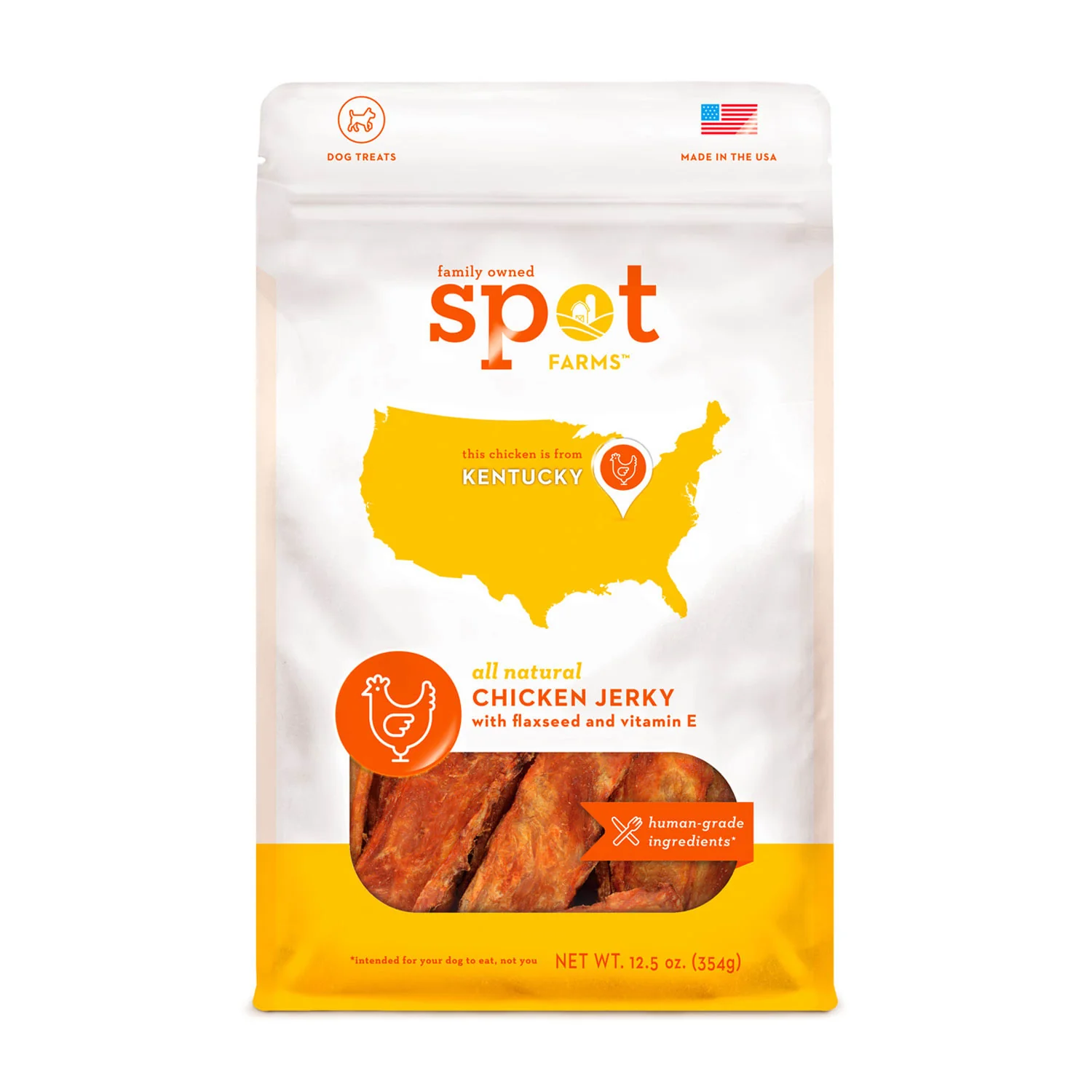 Spot Farms Origingal Chicken Jerky Dry Dog Treats 12.5oz - Image 1