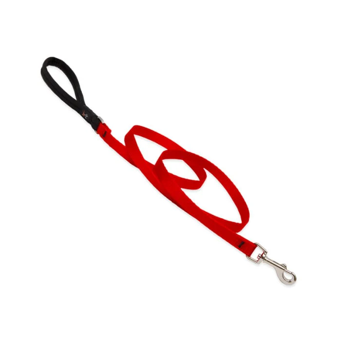 Lupine Pet Dog 6 Ft Long 3/4 In Leash Basics Red - Image 1
