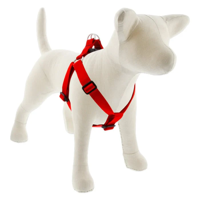 Lupine Pet Dog 1 In Wide 24-38 In Step  In Harness Basics Red - Image 1