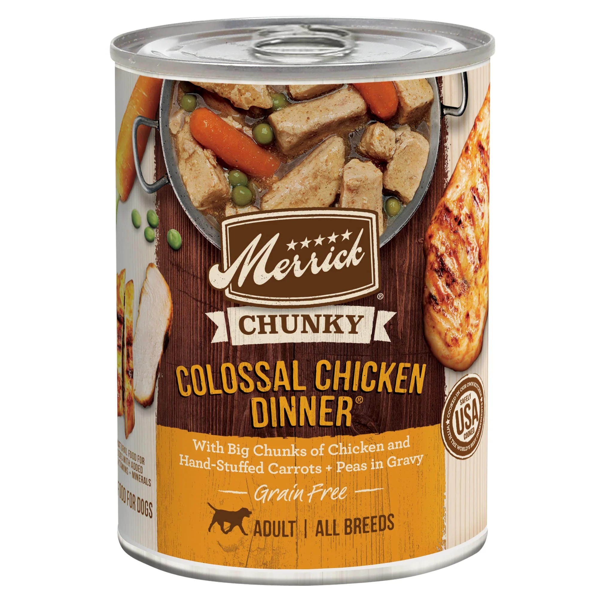 Merrick Chunky Colossal Chicken All Life Stages Wet Dog Food, 12.7 Oz - Image 1