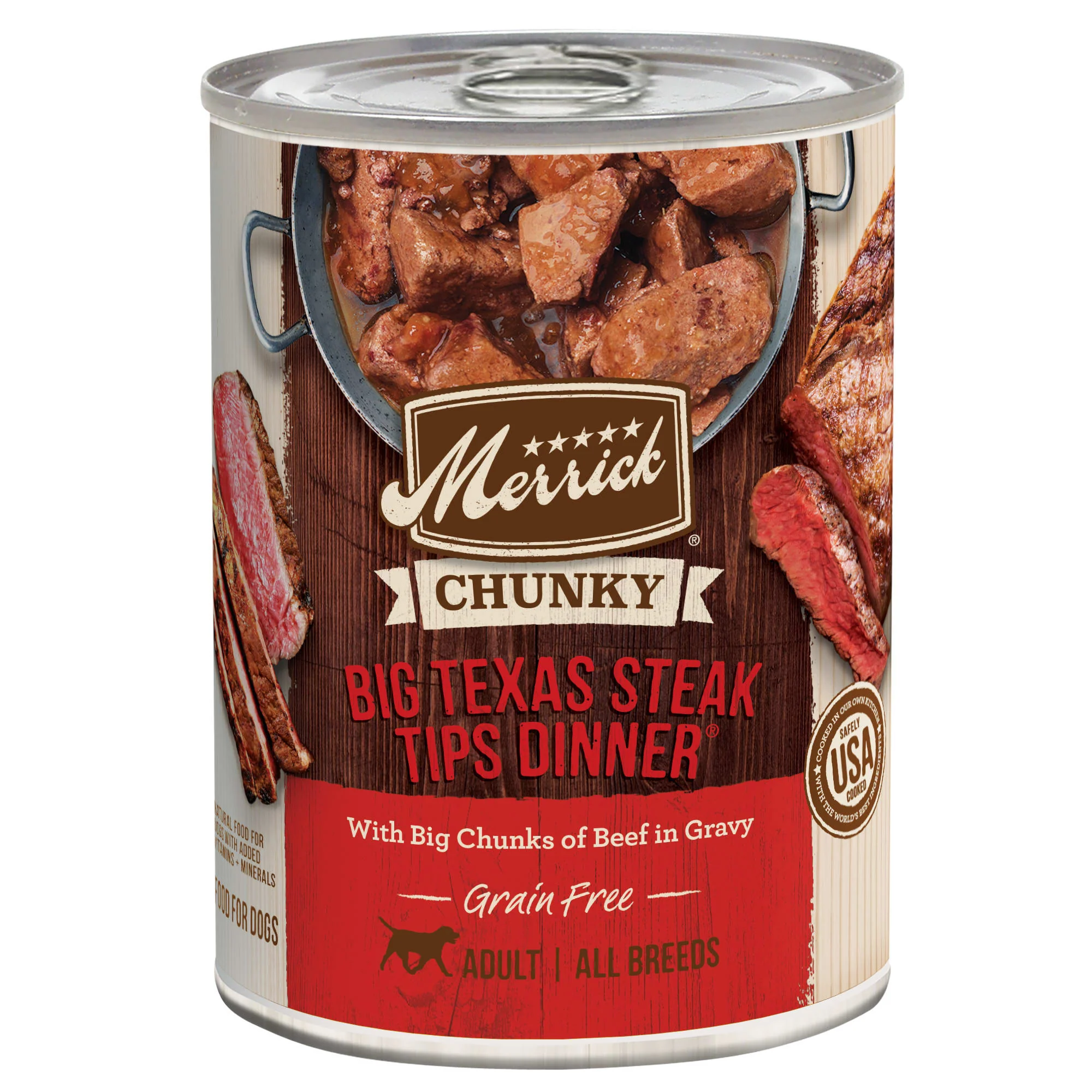 Merrick 12.7oz Chunky Big Texas Steak Tips Dinner - Image 1