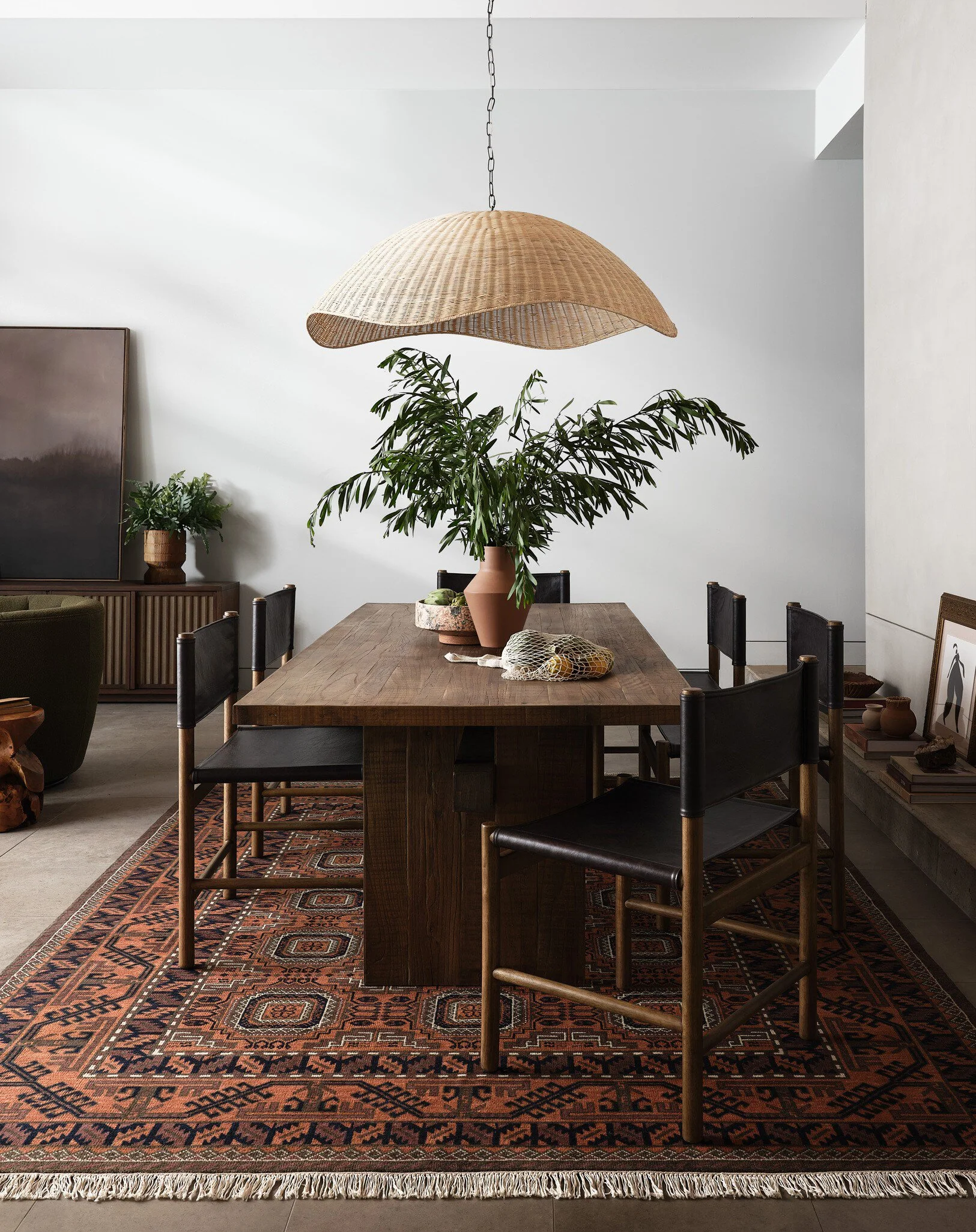 Overscale Woven Rattan Pendant - Image 3