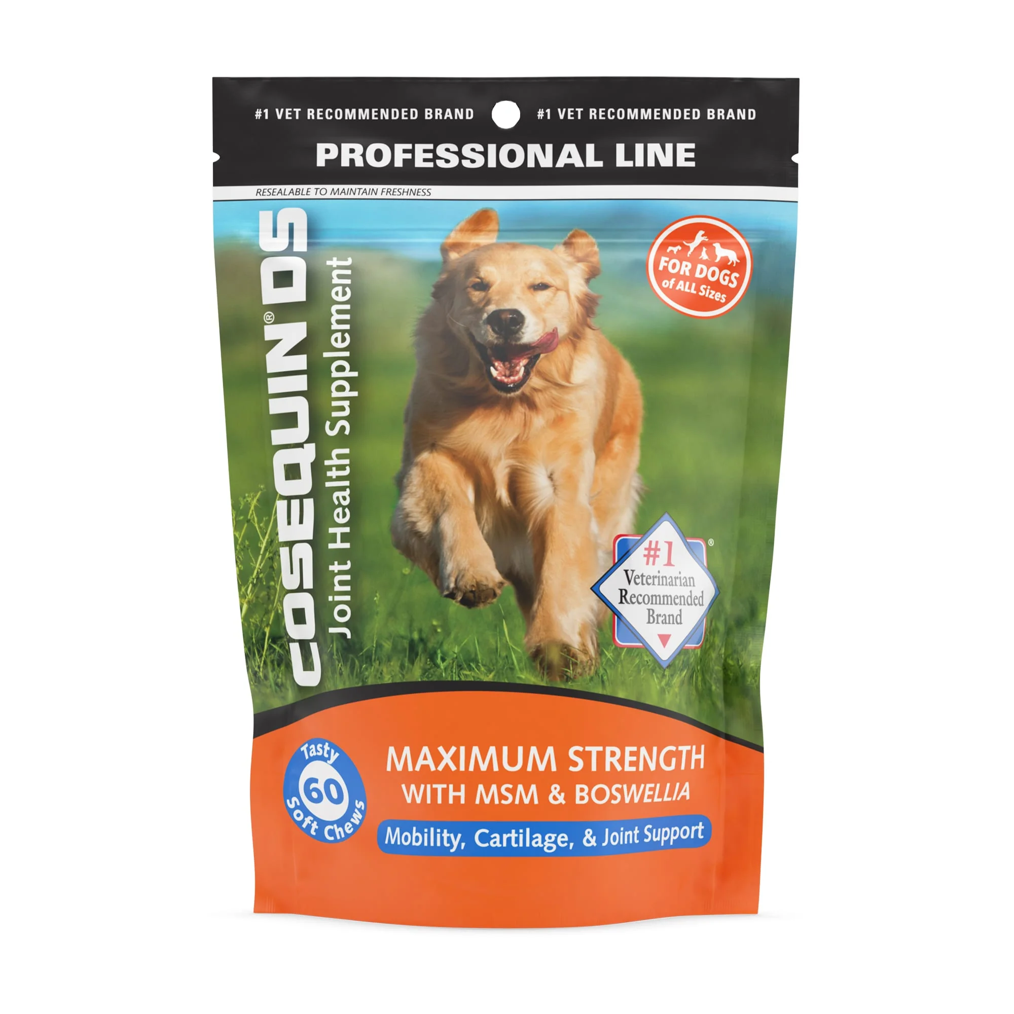 Cosequin DS Plus MSM Dog Supplement  60ct - Image 1