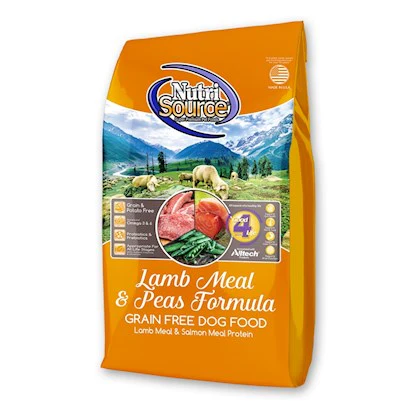 NutriSource Grain-Free Lamb Meal & Peas Formula Dry Dog Food  12 lb - Image 1