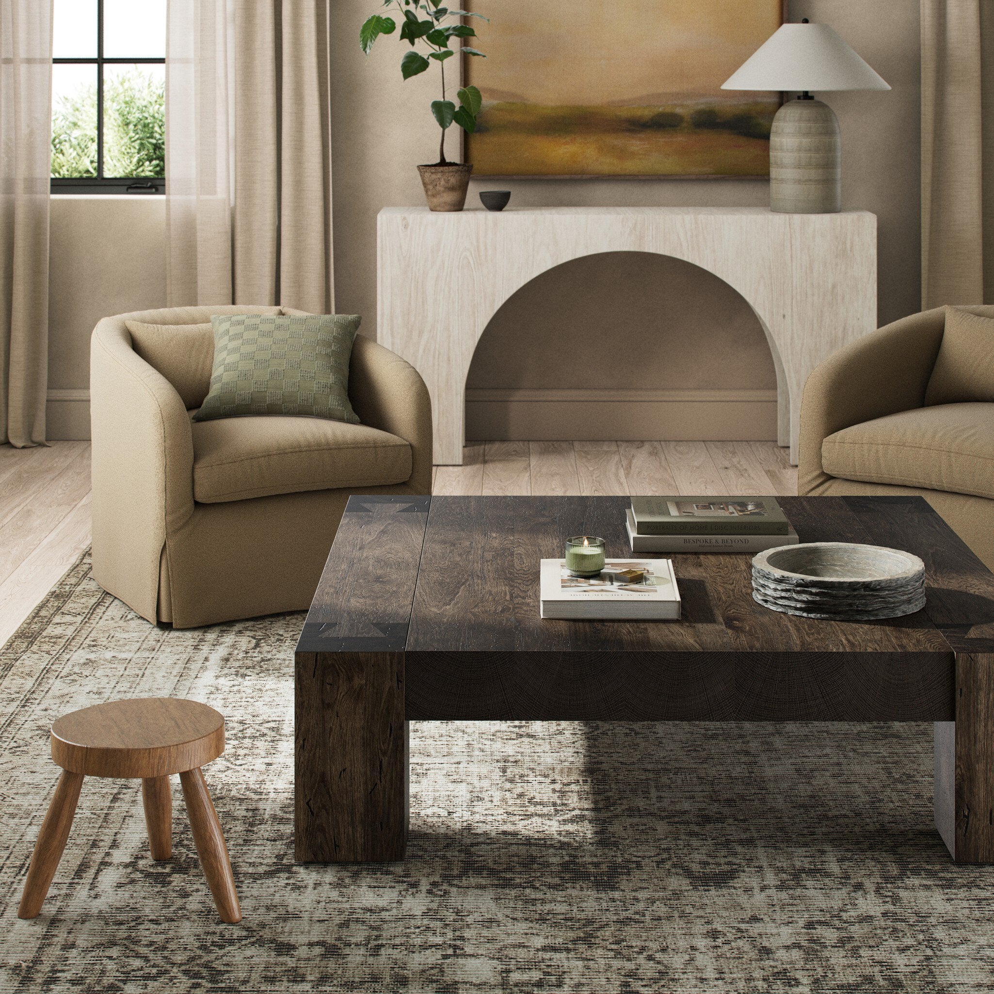 Luca Coffee Table, Ebony - Image 2