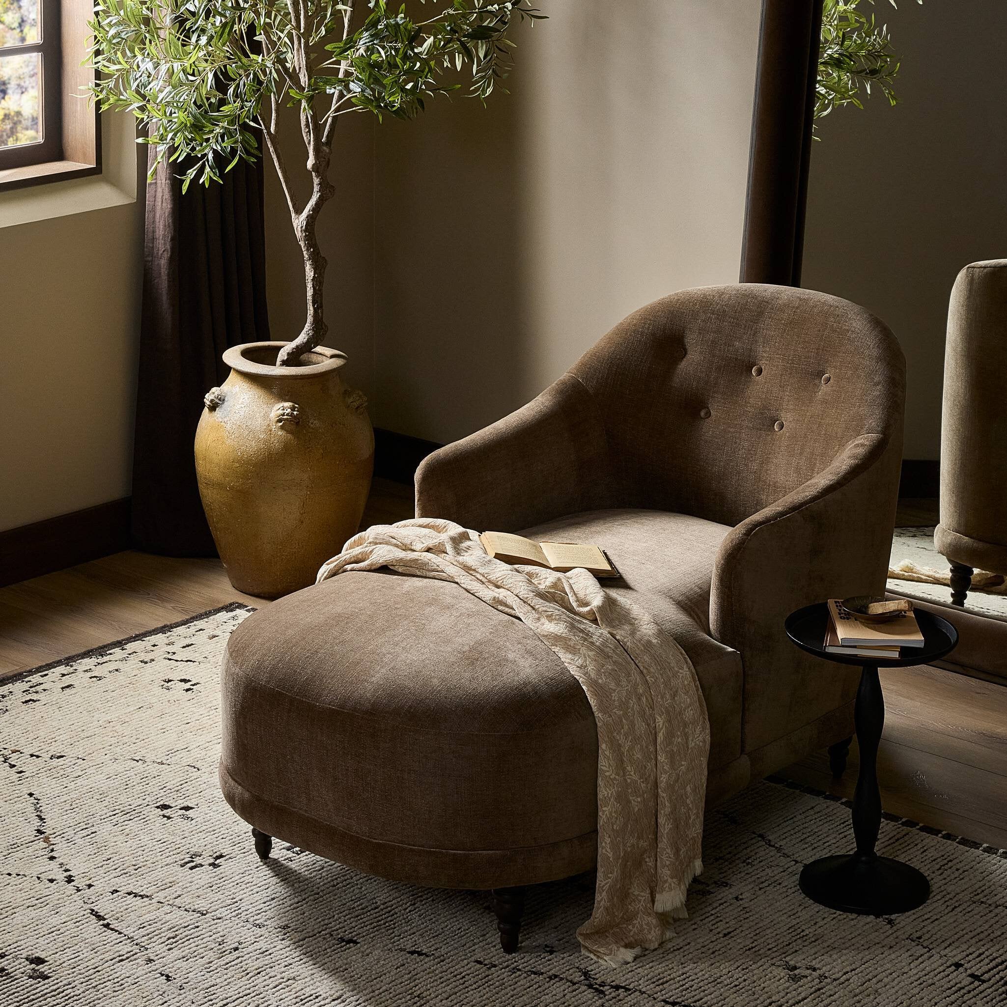 Marnie Mushroom Chaise - Image 2