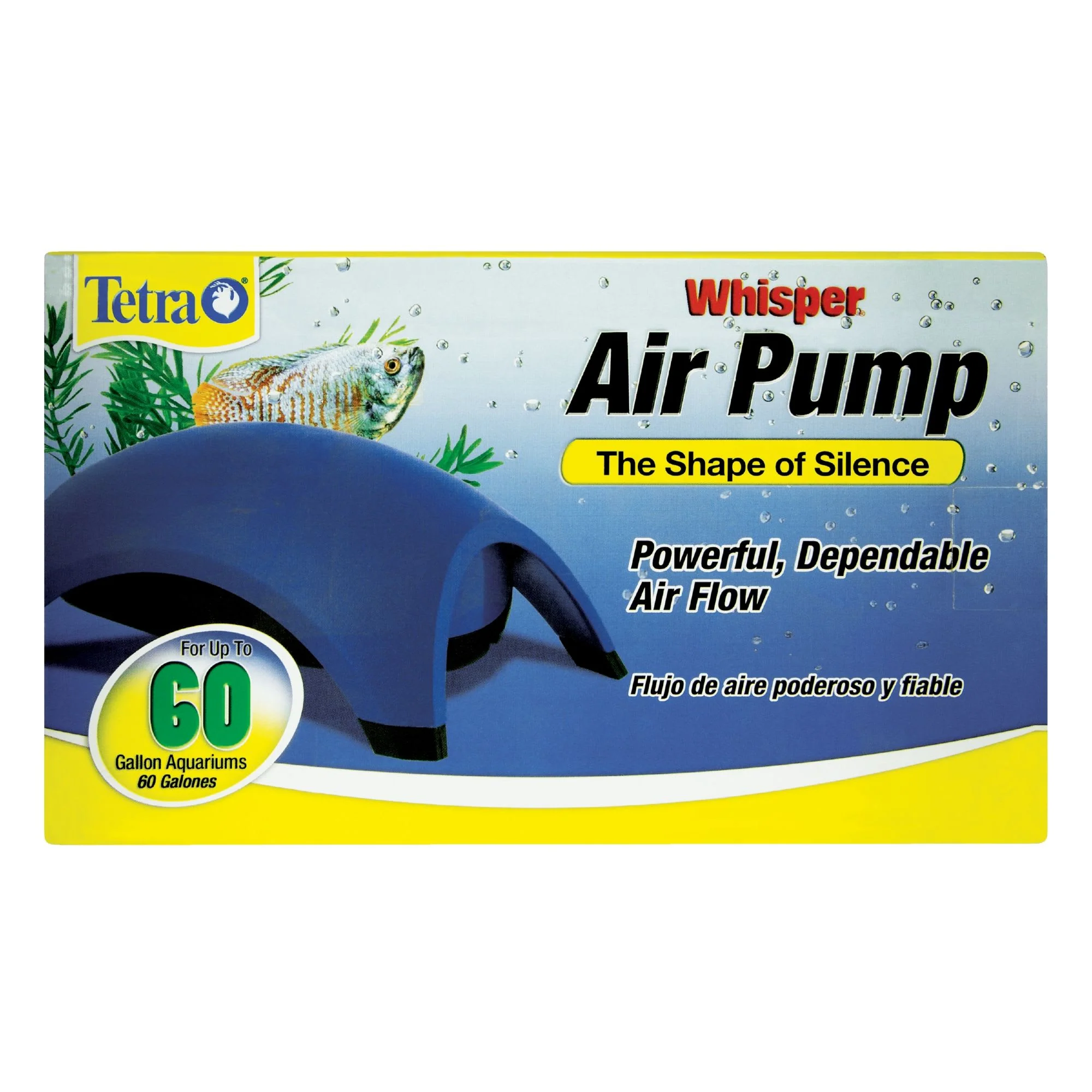Tetra Whisper Air Pump 40 To 60 Gallons  for Aquariums  Powerful Airflow  Non-UL Listed - Image 1