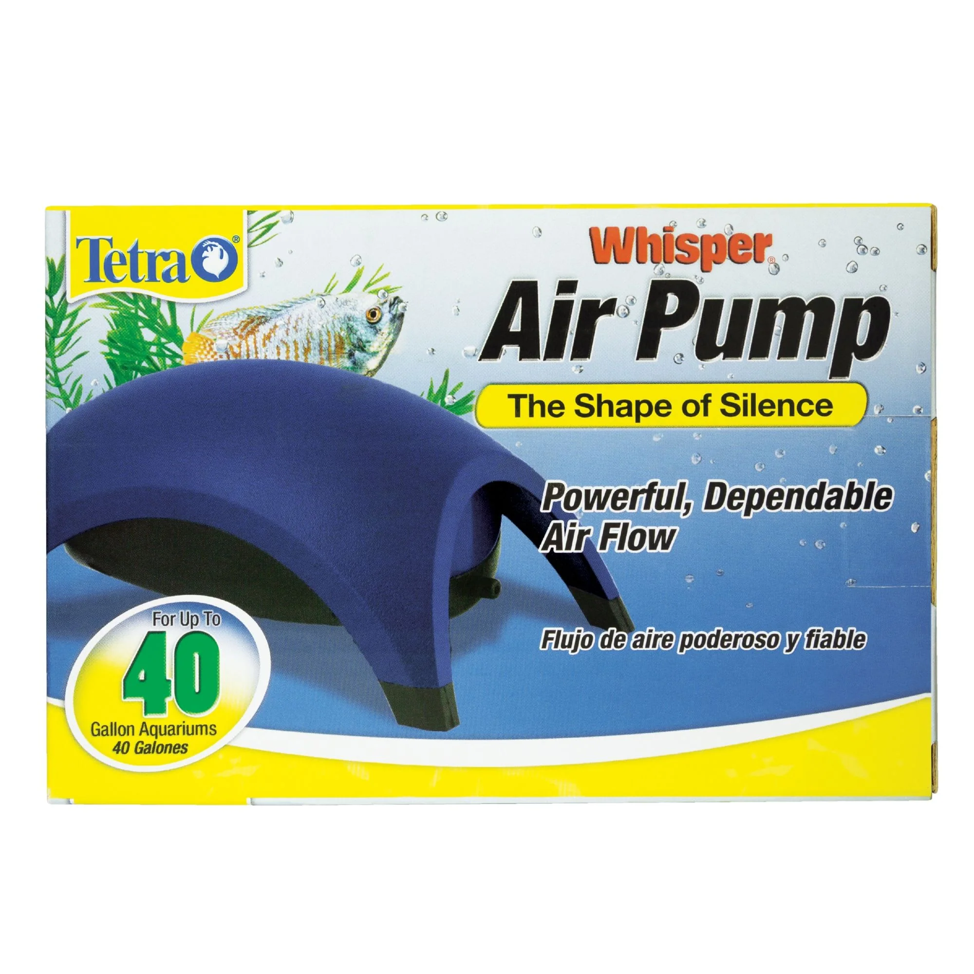 Tetra Whisper Aquarium Air Pump Minimal Noise Maximum Air Flow 40 Gallons - Image 1