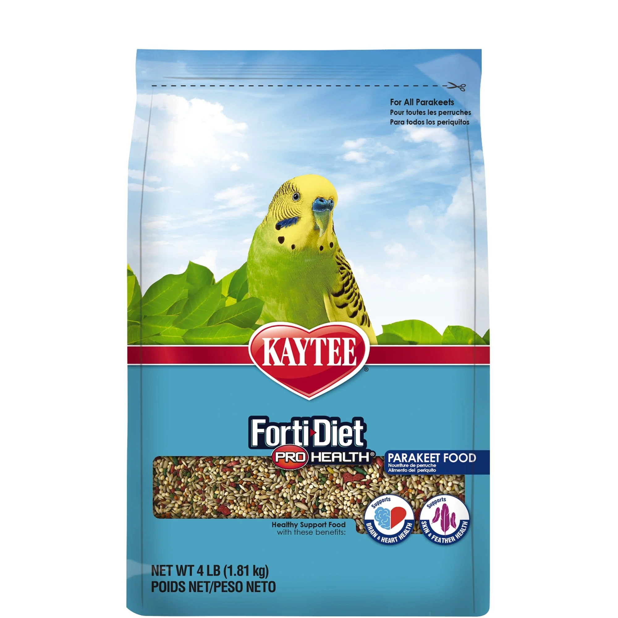 Kaytee Forti-Diet Pro Health Parakeet Food  4 lb - Image 1