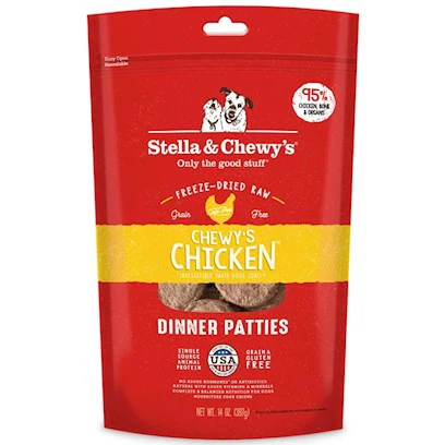 Stella & Chewy s Chicken Dinner Patties Grain-Free Freeze-Dried Raw Dry Dog Food  5.5 oz. - Image 1