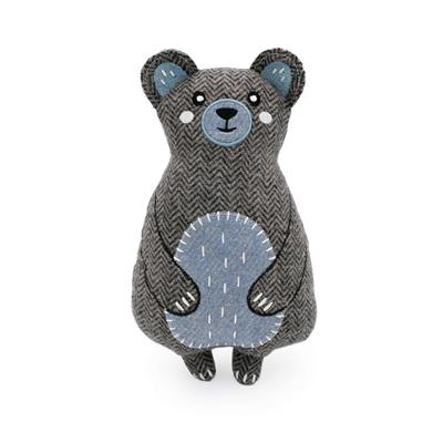 Zippy Paws Plush Dog Toy ecoZippy Cotton Cuddler - Bear - Image 1