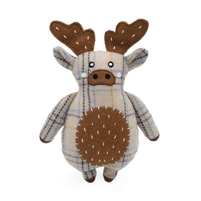 Zippy Paws Plush Dog Toy ecoZippy Cotton Cuddler - Moose - Image 1