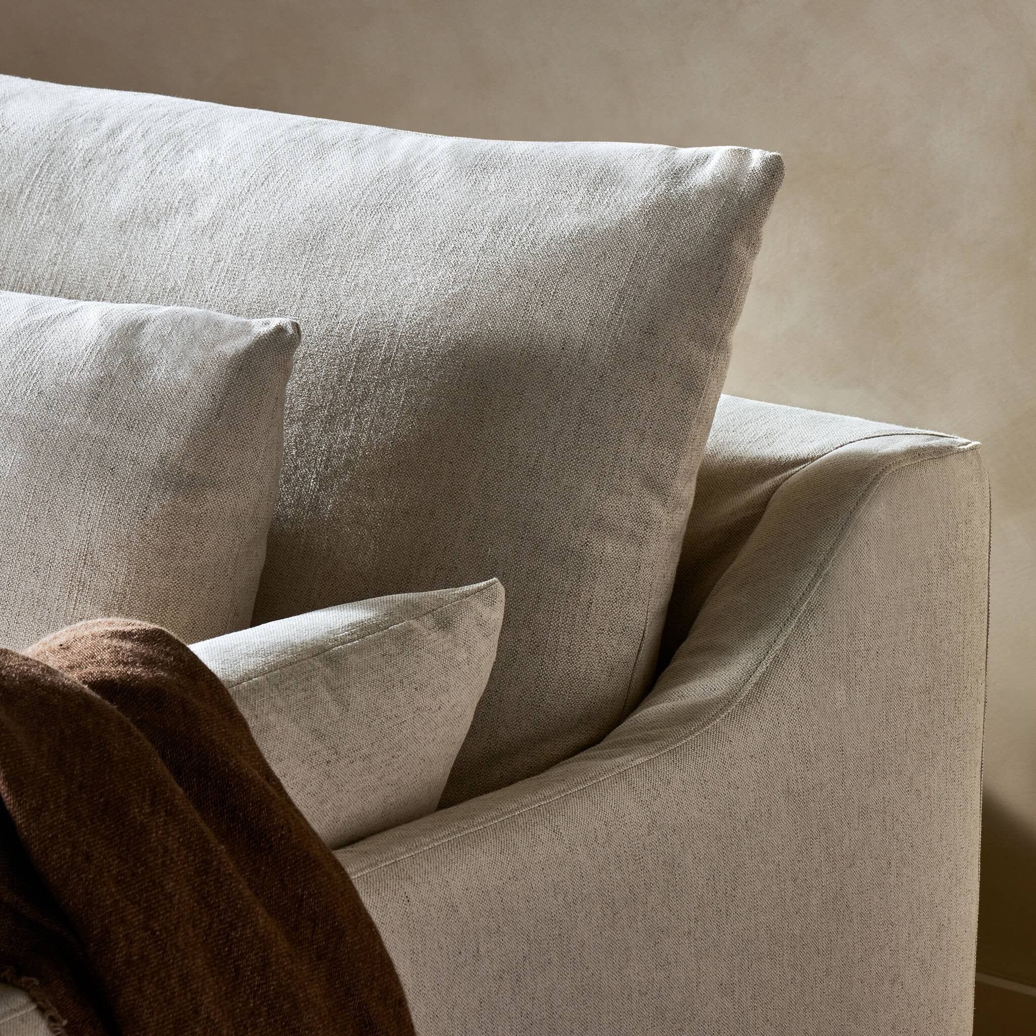 Zadie Slipcovered Sofa 88" - Image 3