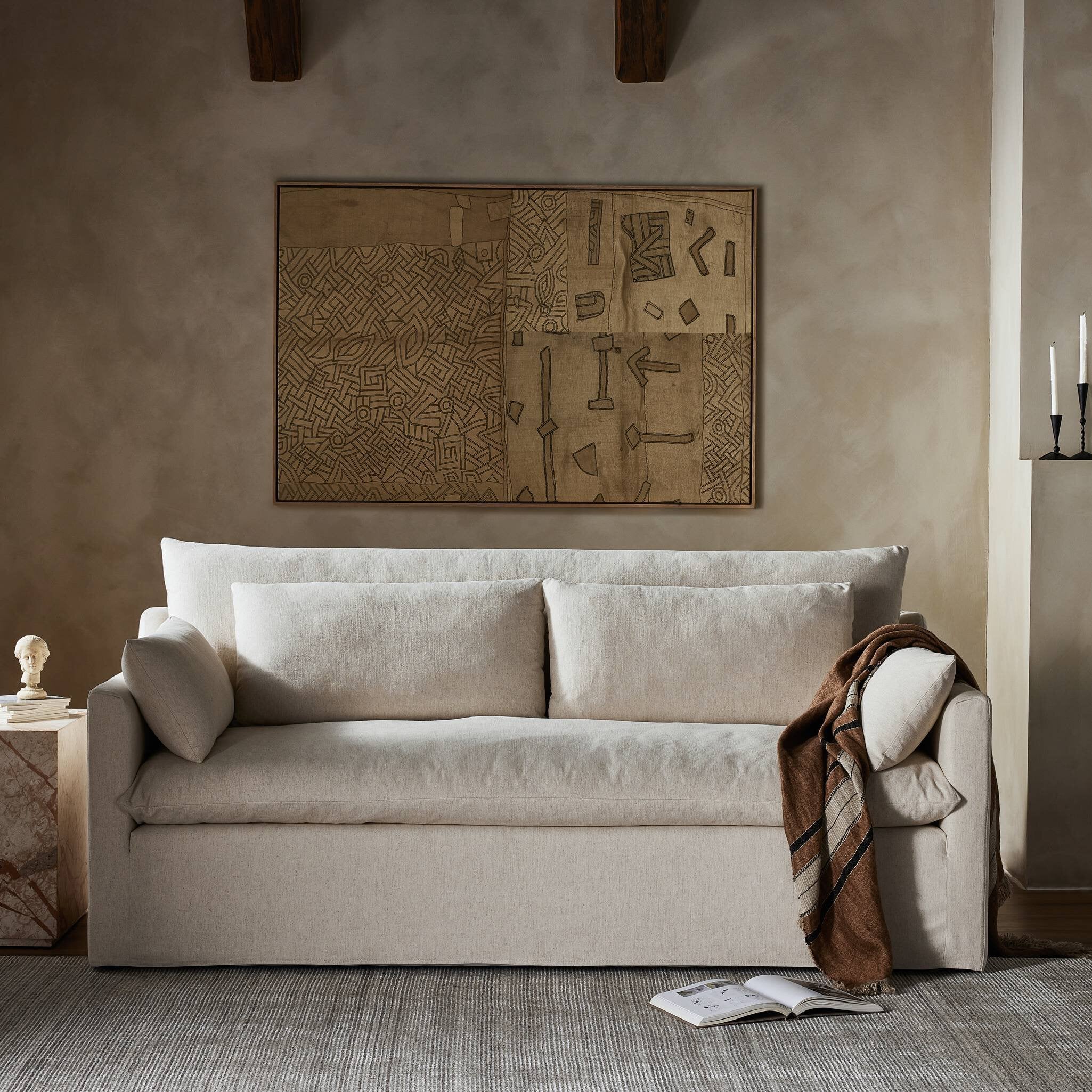 Zadie Slipcovered Sofa 88" - Image 2