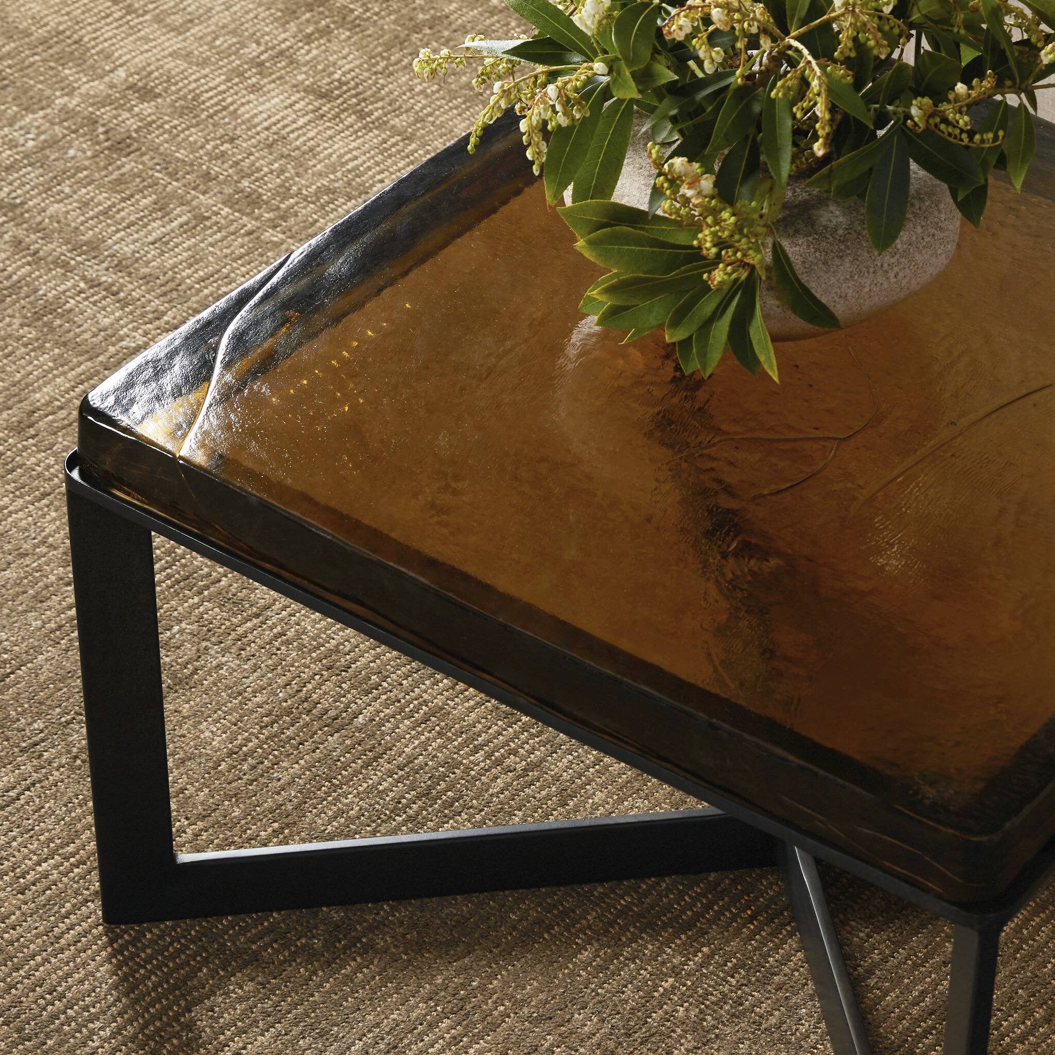 Lennie Cast Glass Bunching Table - Image 3