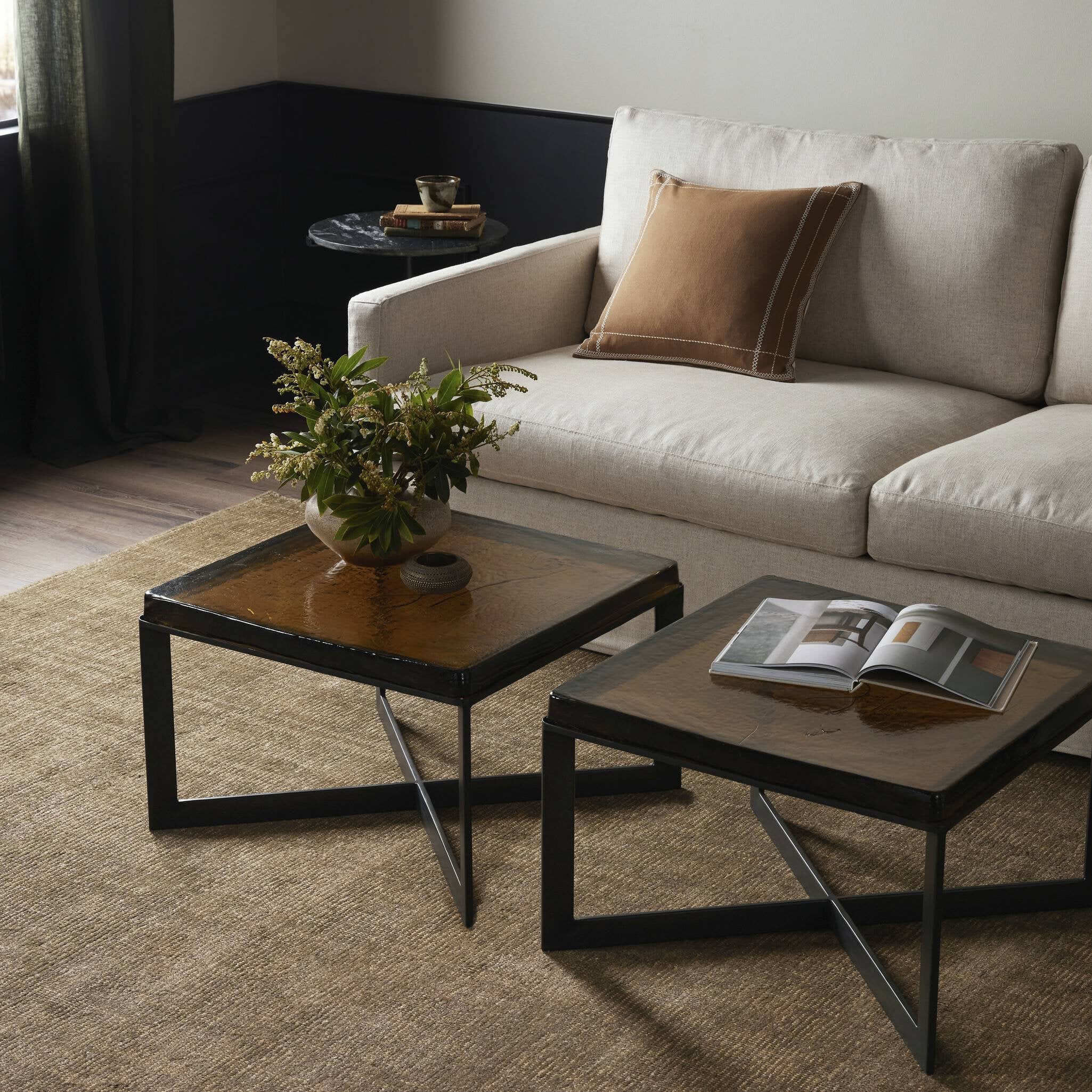 Lennie Cast Glass Bunching Table - Image 2