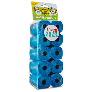 Bags on Board Dog Waste Bag Refills 140ct Blue - Image 1