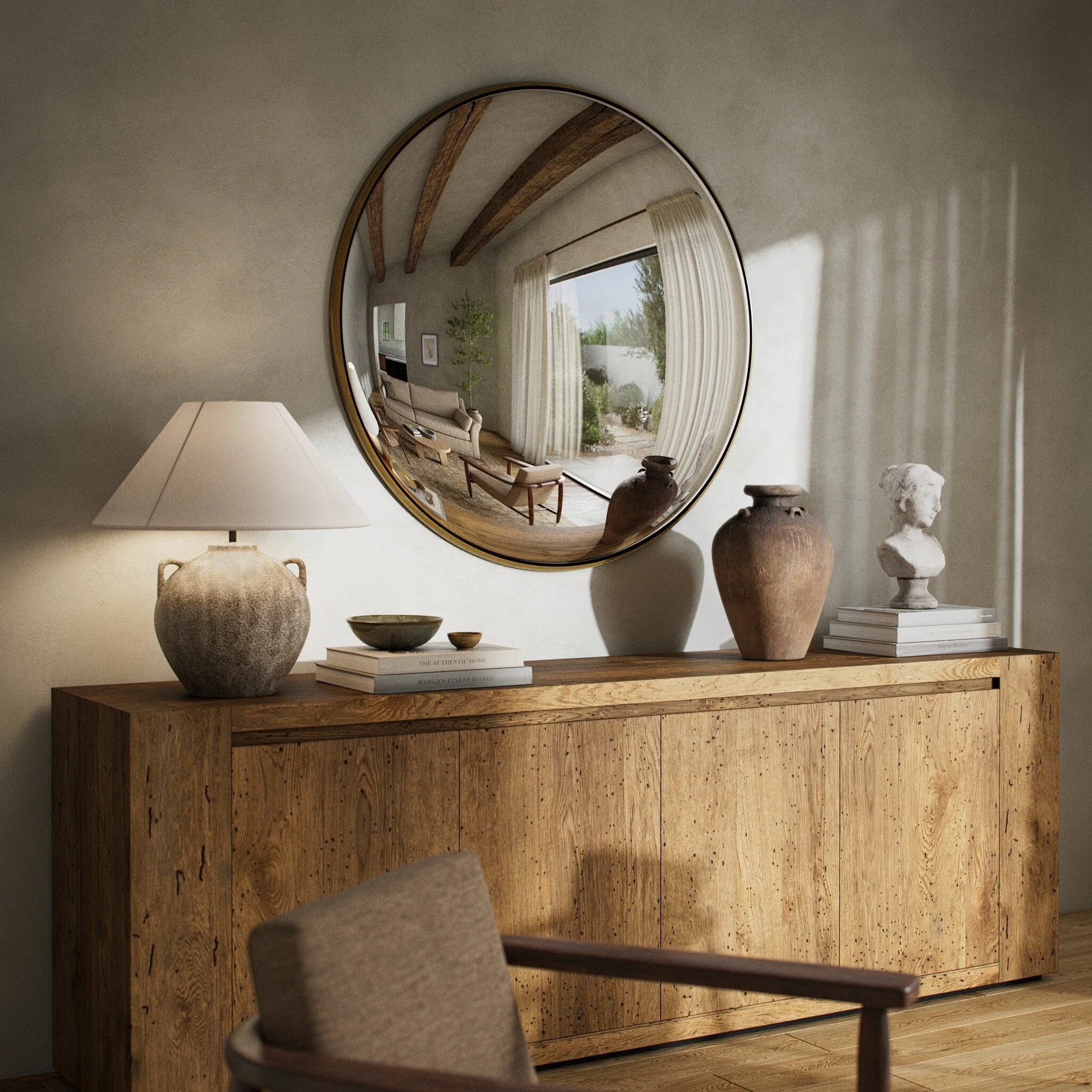 Convex Wall Mirror - Image 2