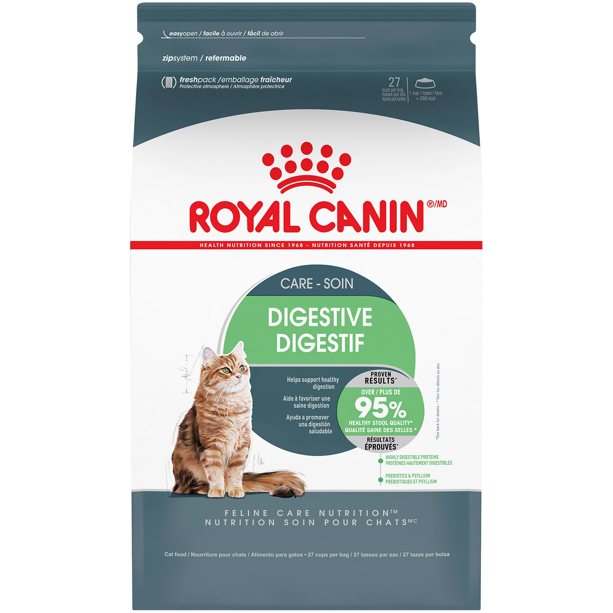 Royal Canin Feline Digestive Care Dry Cat Food, 6 lb - Image 1