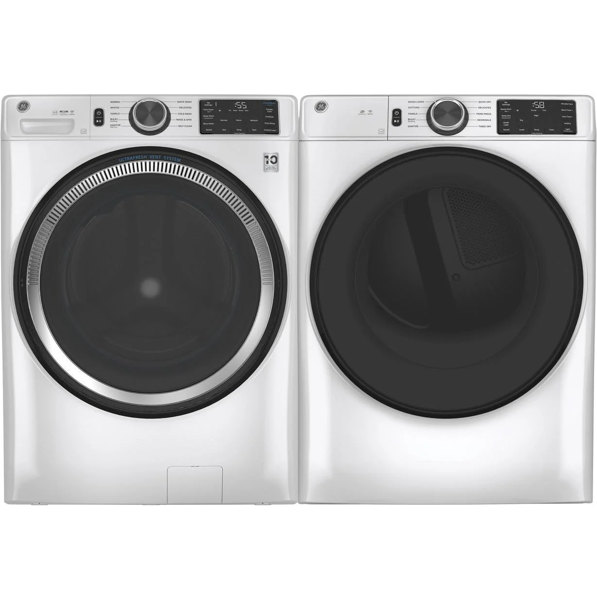 GE Laundry GFW550SSNWW, GFD55ESSNWW