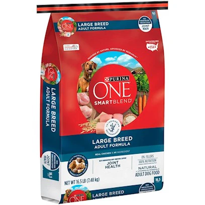 Purina ONE Natural Large Breed Adult Dry Dog Food, +Plus Formula, 16.5 lb. Bag - Image 1
