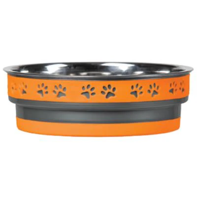 Loving Pets Corsa Pet Bowl Orange Large - Image 1