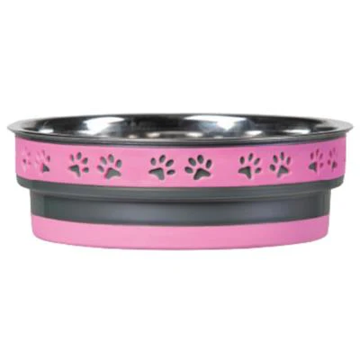 Loving Pets Corsa Pet Bowl Pink Medium - Image 1
