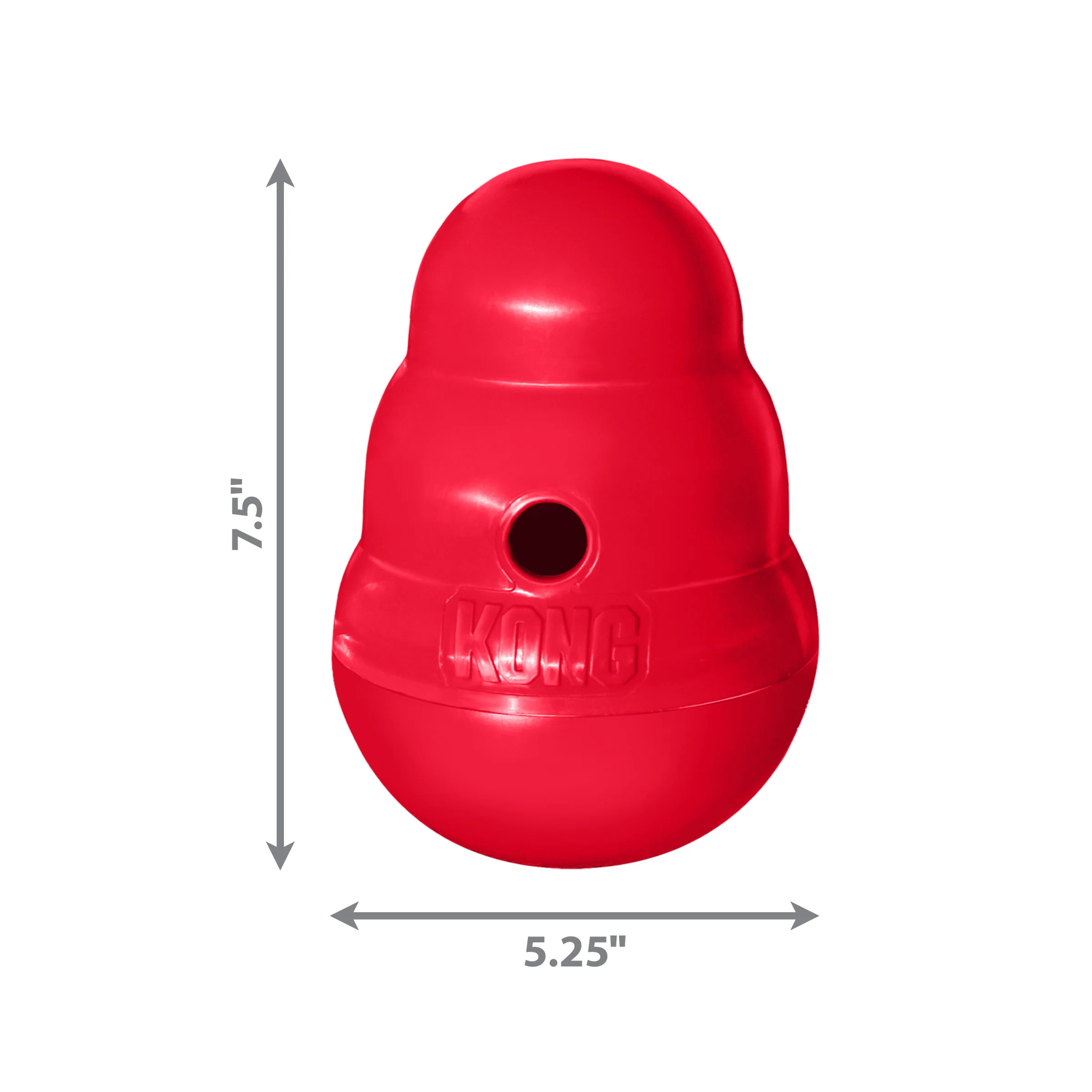Kong Dog Toy Wobbler Red Large Treat Dispenser - Image 1