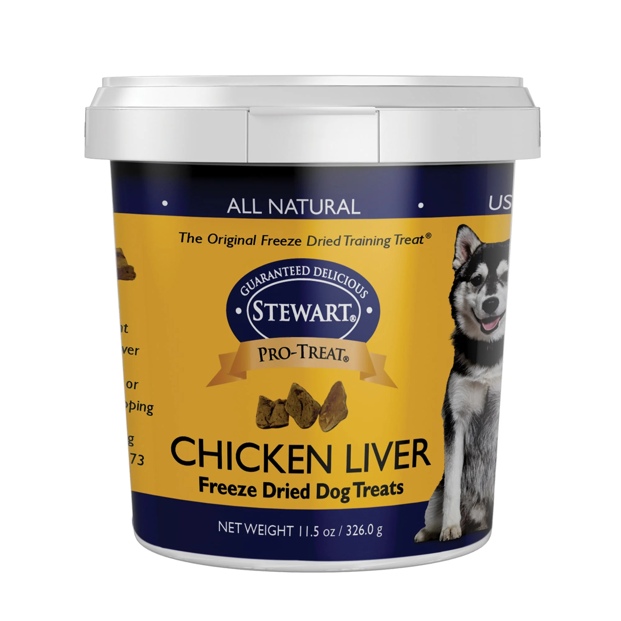 Stewart Pro Freeze Dried Dog Treat Chicken Liver 11.5oz - Image 1