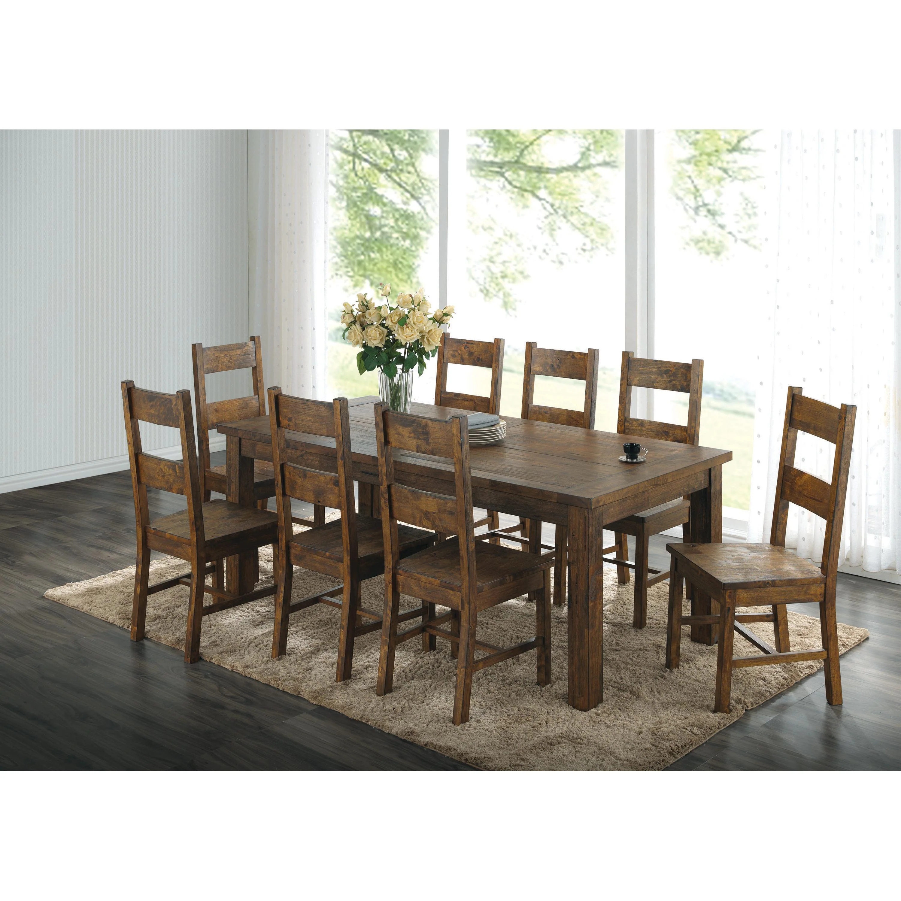 Coaster Furniture Coleman 107041 9 pc Dining Set - Image 1