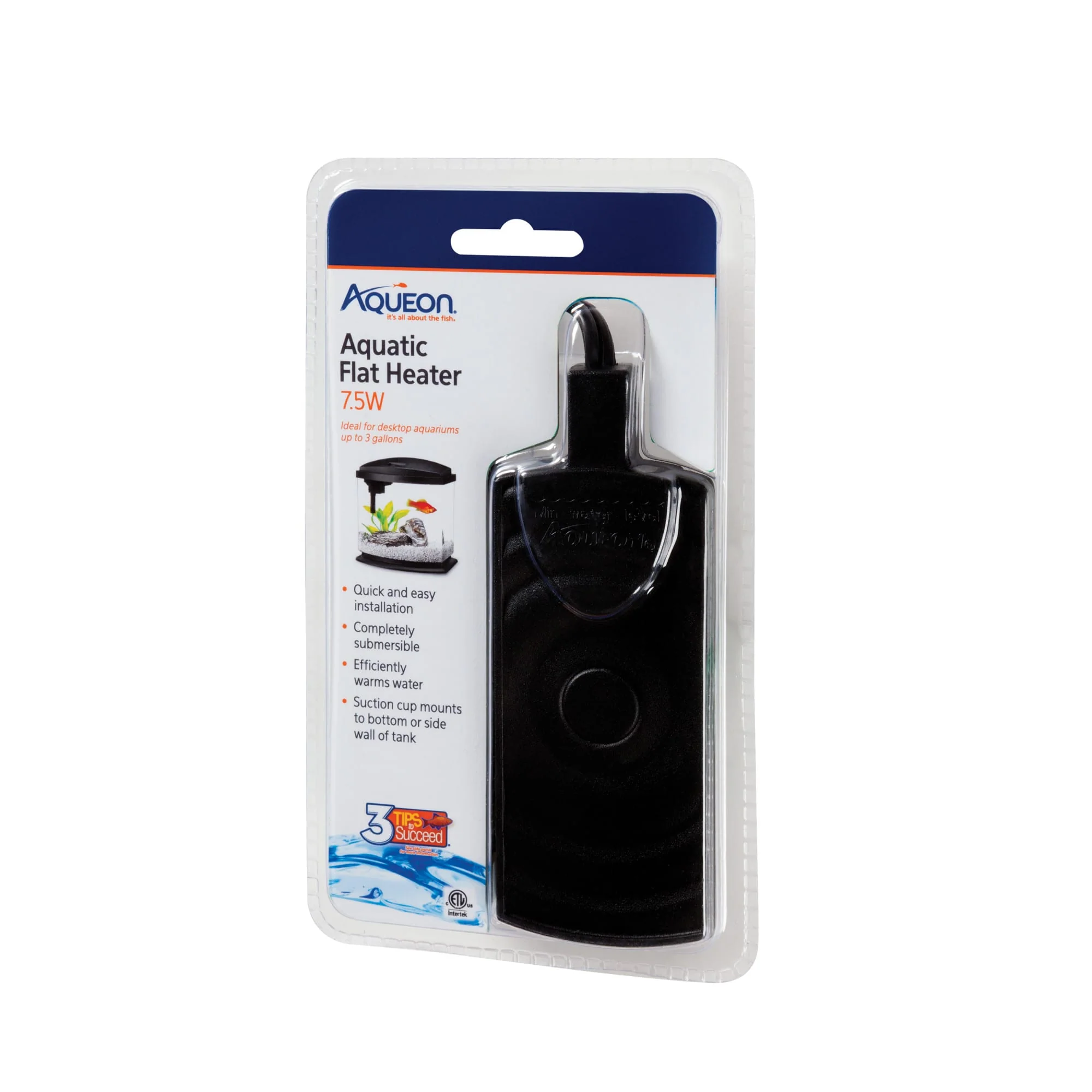Aqueon Flat Submersible Heater 7.5 Watts - Image 1