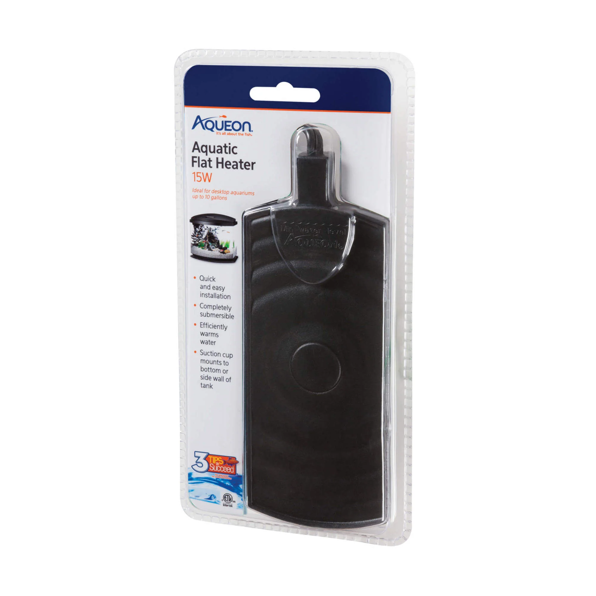 Aqueon Submersible Aquatic Flat Heater 15 Watts - Image 1
