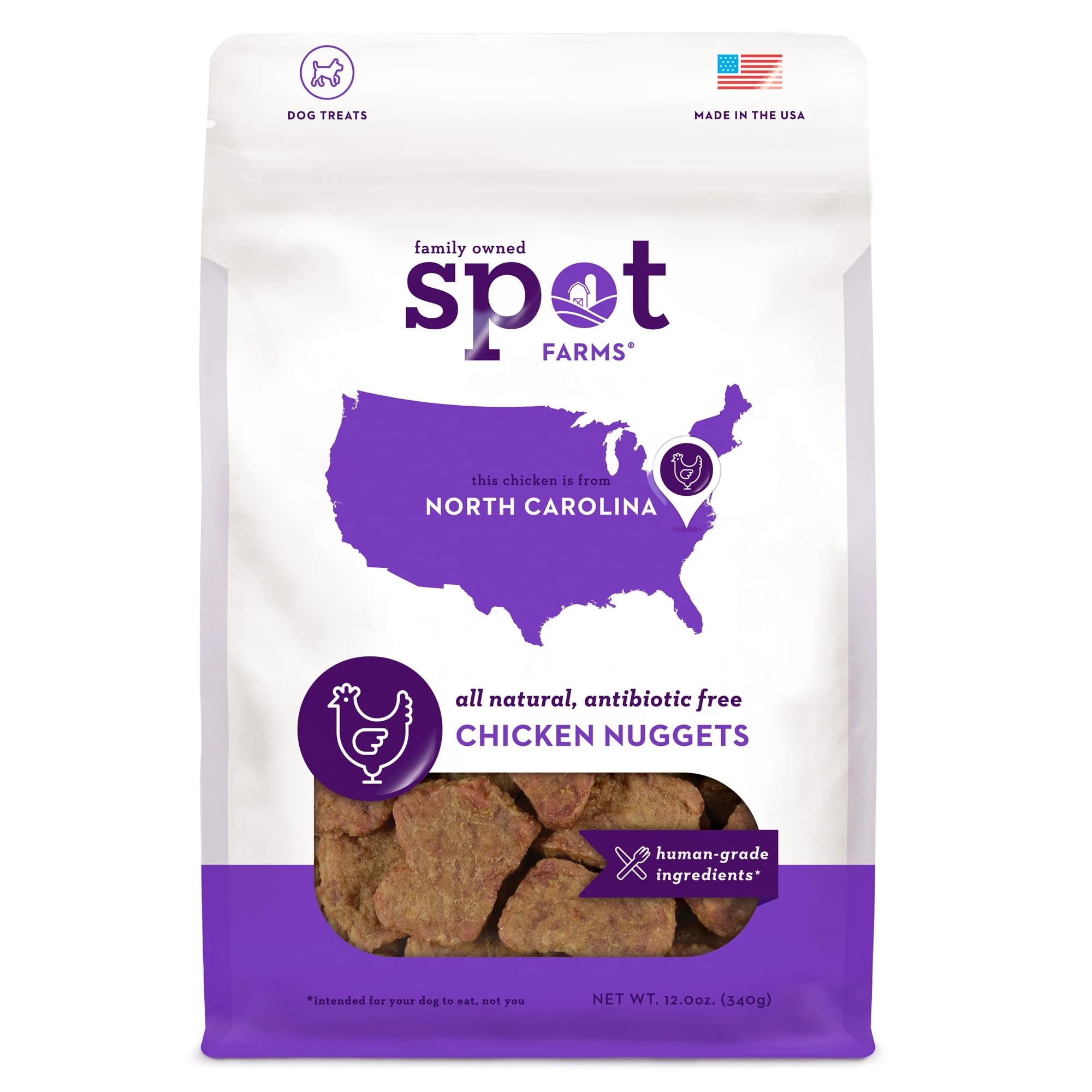 Spot Farms Grain Free Chicken Nuggets Dog Treats 10oz - Image 1