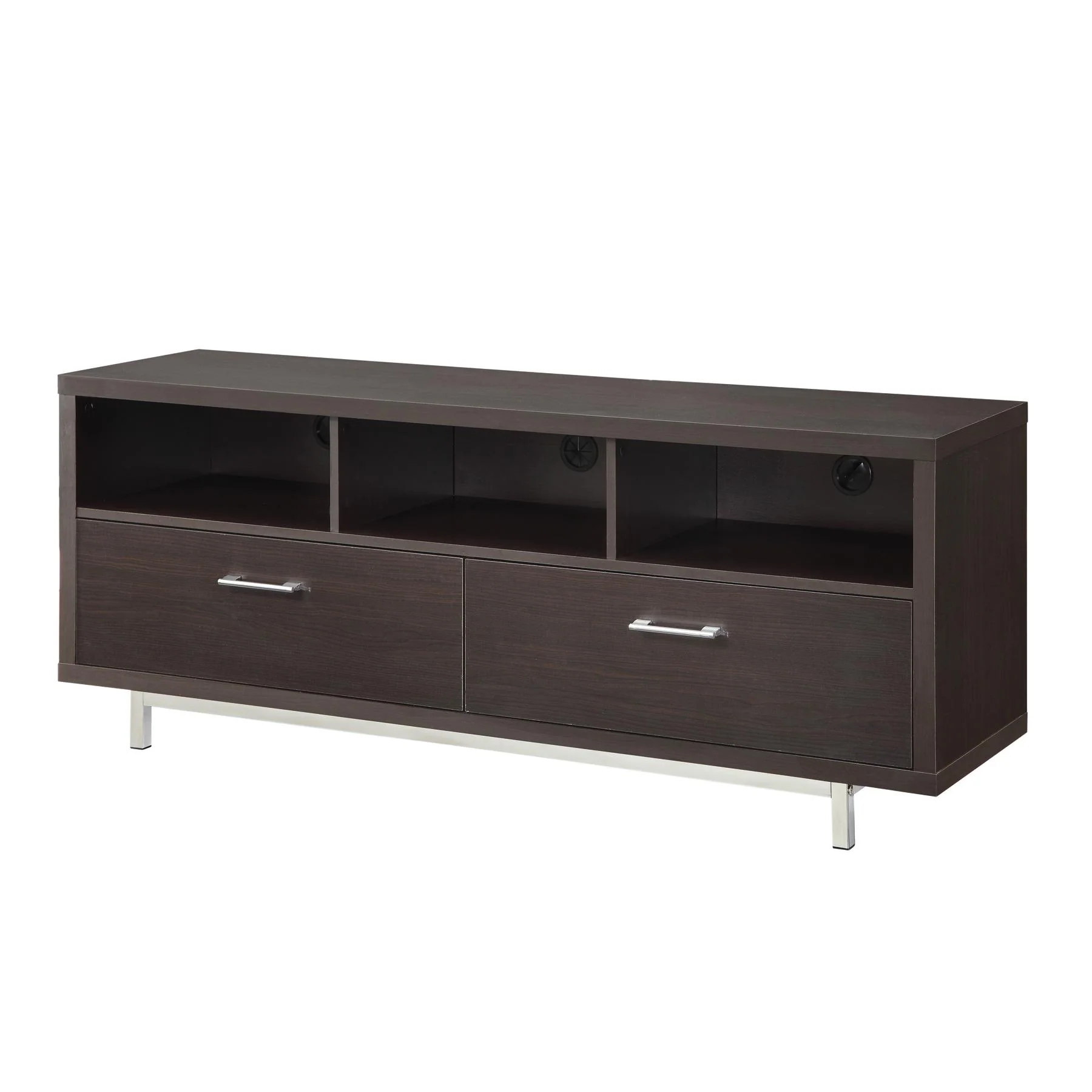 Coaster Furniture Casey 701973 2-Drawer Engineered Wood 60″ TV Stand – Cappuccino
