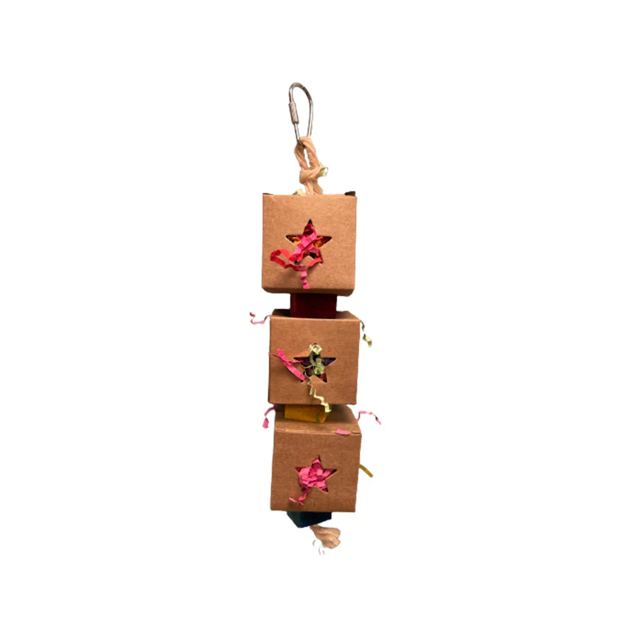 A&E Cages Happy Beaks Star Shred & Seek Bird Toy - Image 1