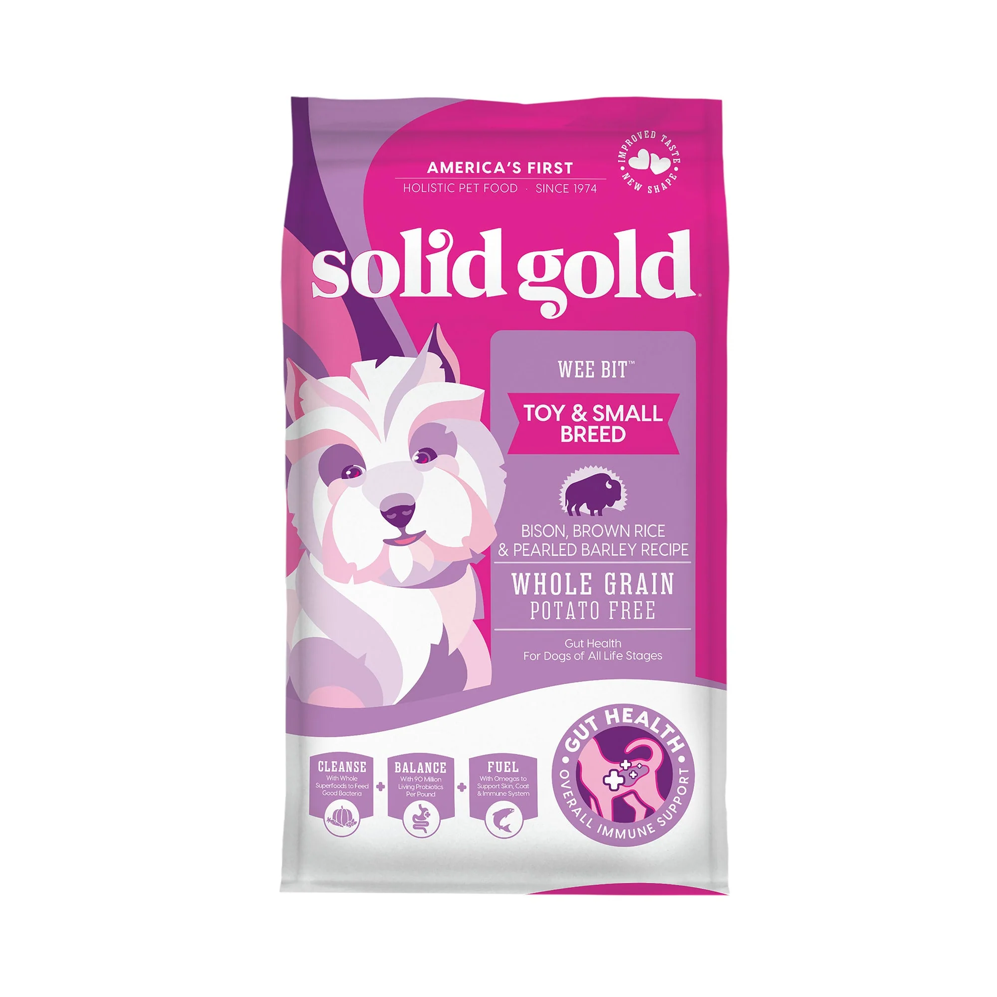 Solid Gold Bison & Brown Rice Wee Bit Small Breed Dry Dog Food, 3.75lb - Image 1