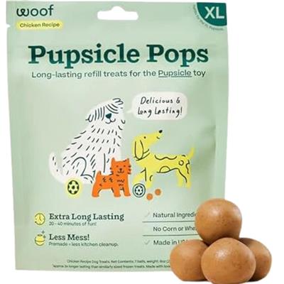 Woof Dog Chicken Peanut Butter Pops Xlarge 12oz - Image 1