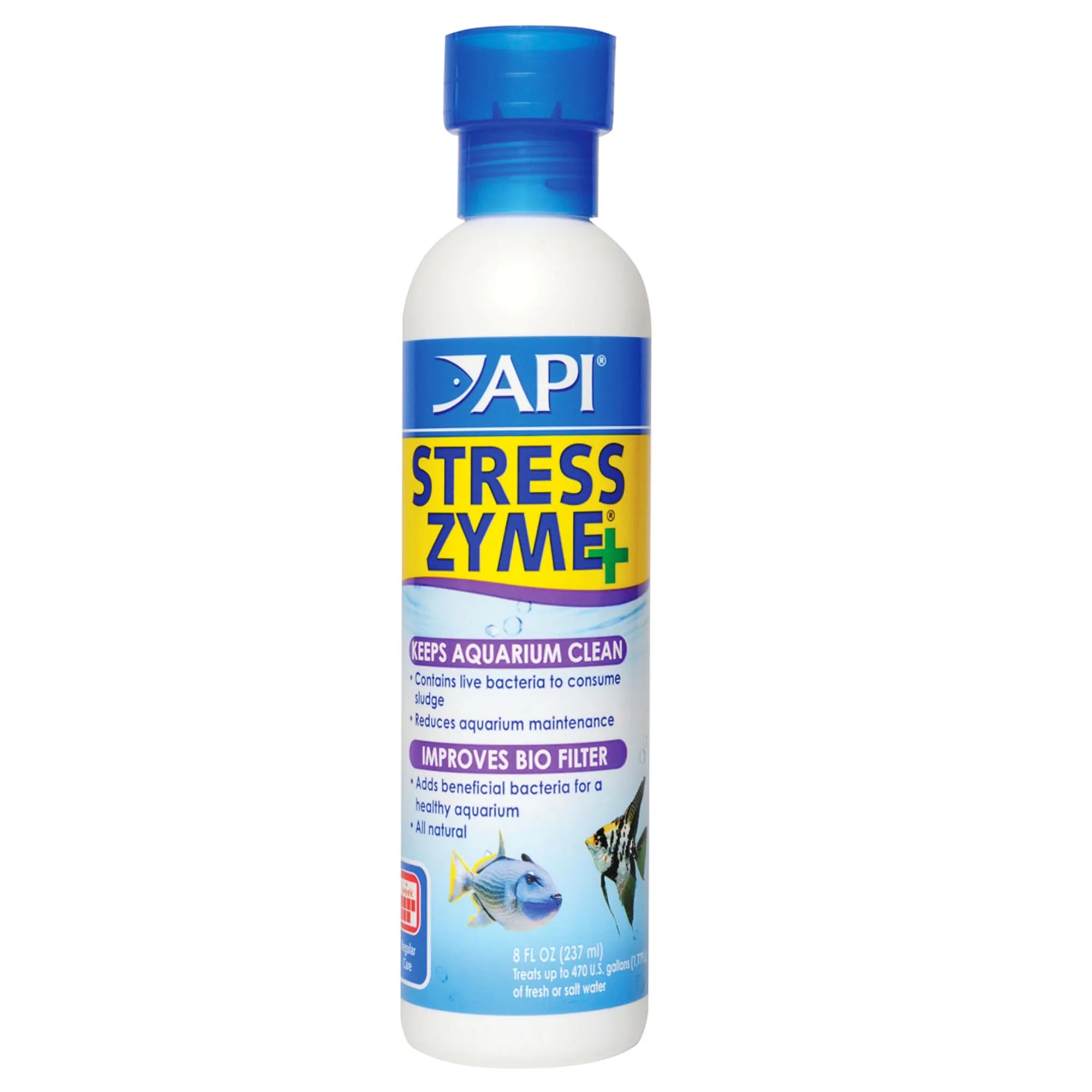 API Stress Zyme  Freshwater And Saltwater Aquarium Cleaning Solution  8 oz - Image 1