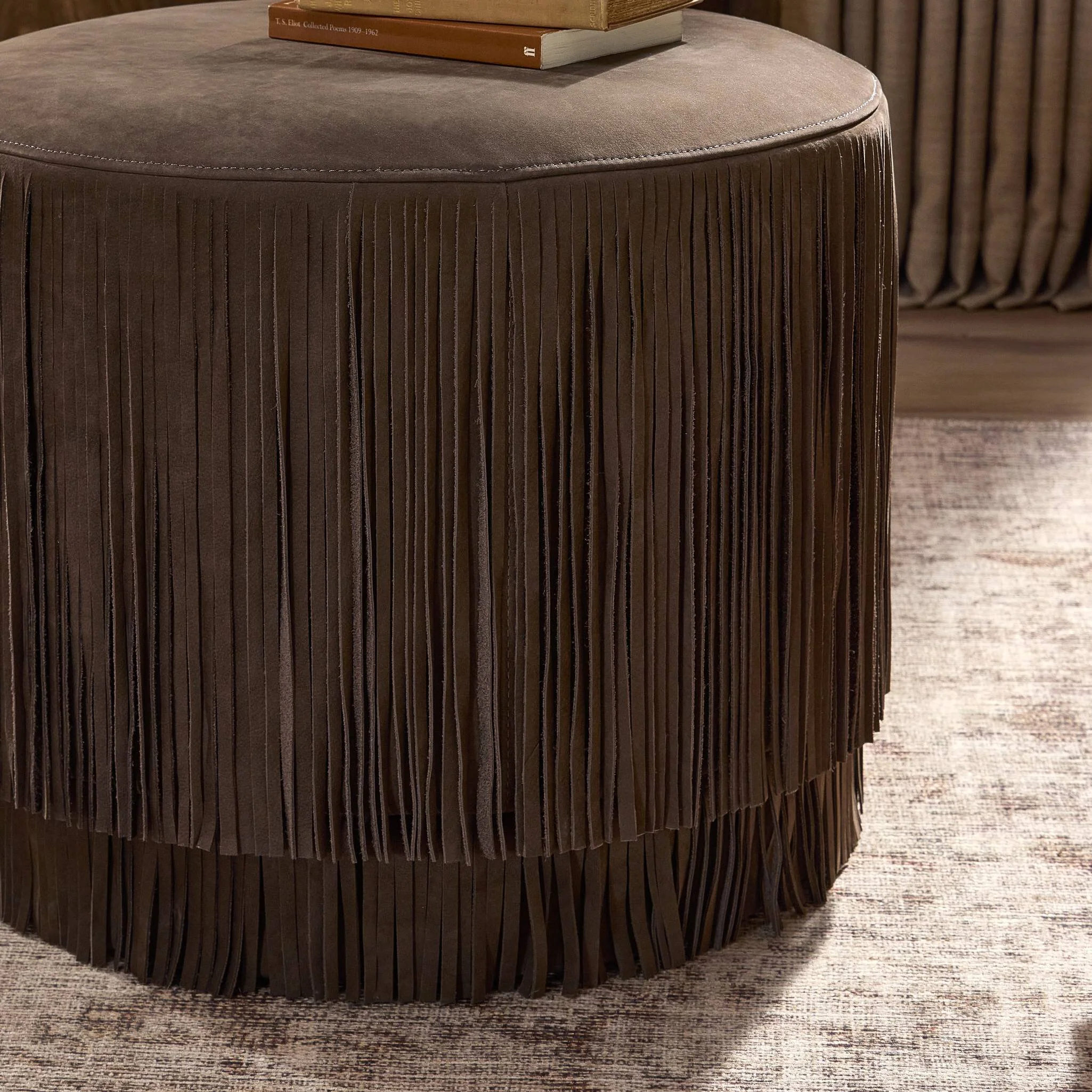 Rooney Fringe Ottoman - Image 3