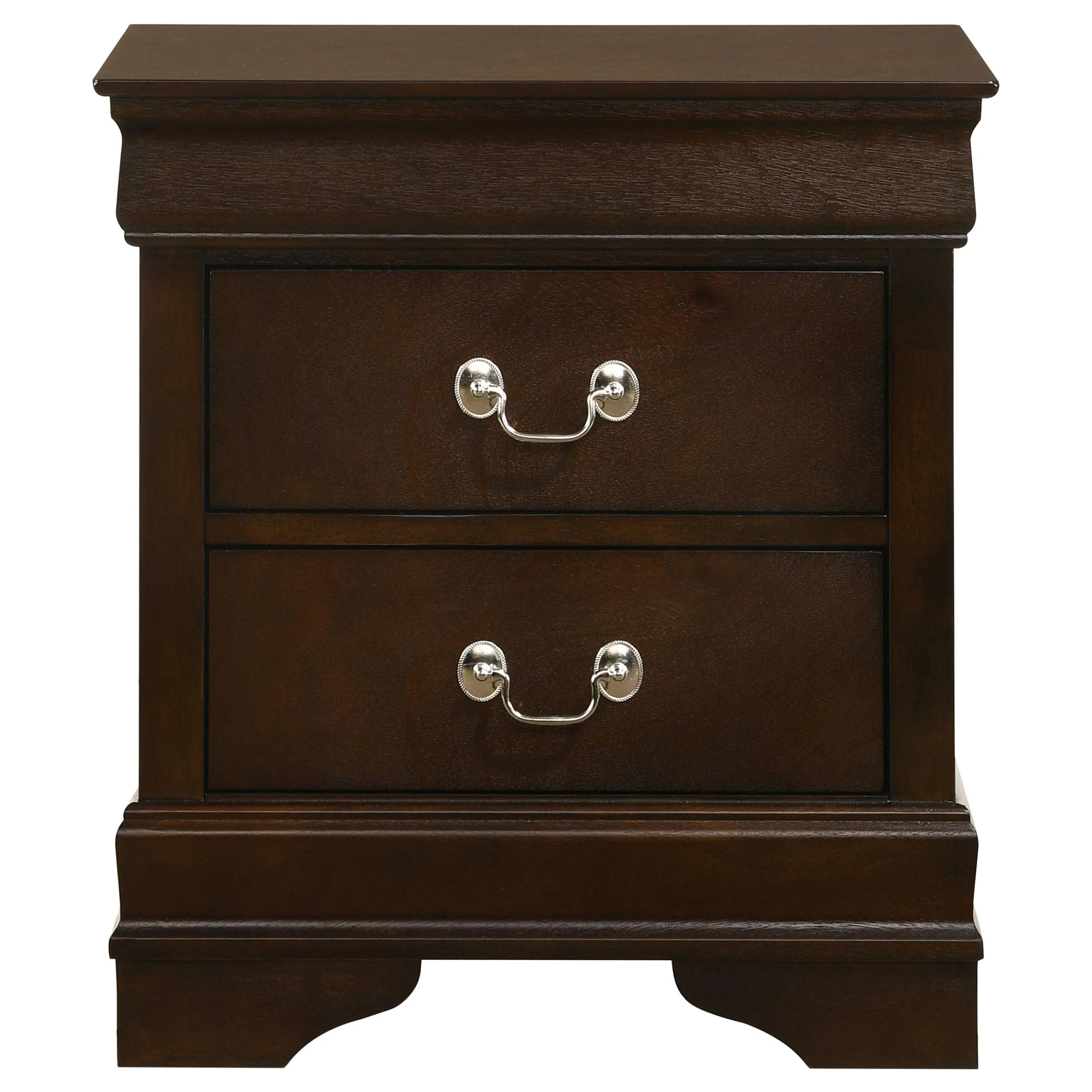 Coaster Furniture Louis Philippe 202412 2-Drawer Nightstand - Cappuccino - Image 2