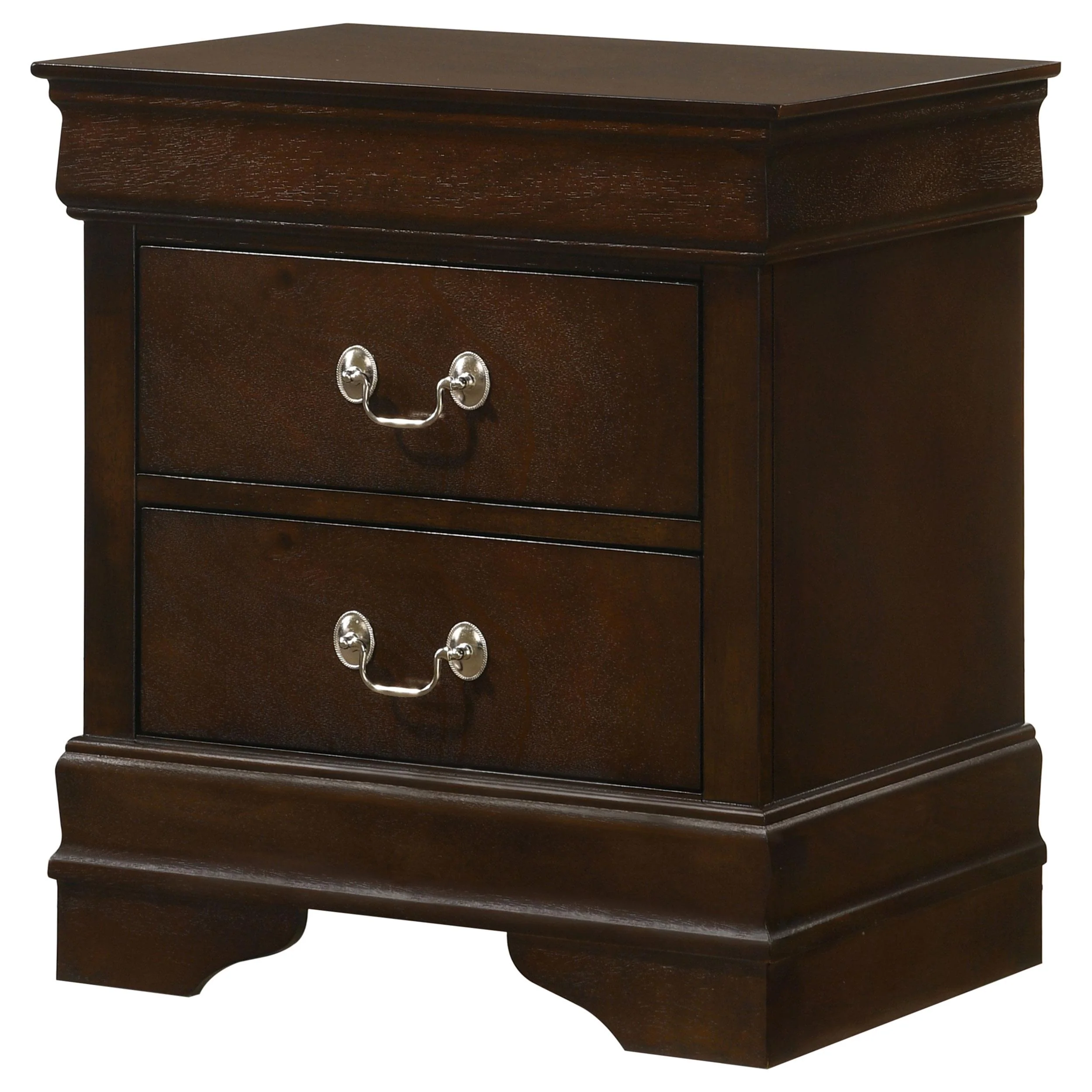 Coaster Furniture Louis Philippe 202412 2-Drawer Nightstand - Cappuccino - Image 3