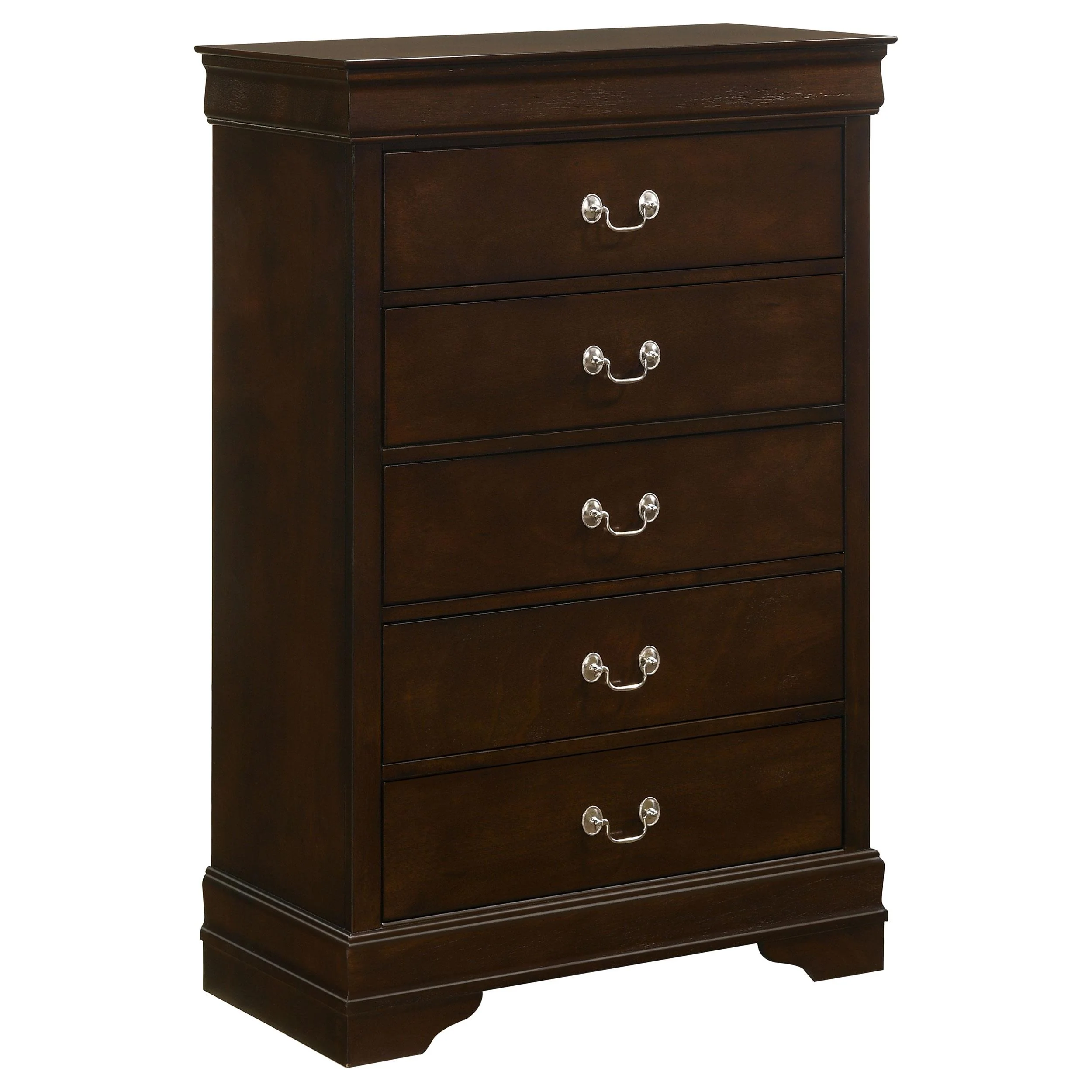Coaster Furniture Louis Philippe 202415 5-Drawer Bedroom Chest - Cappuccino - Image 1