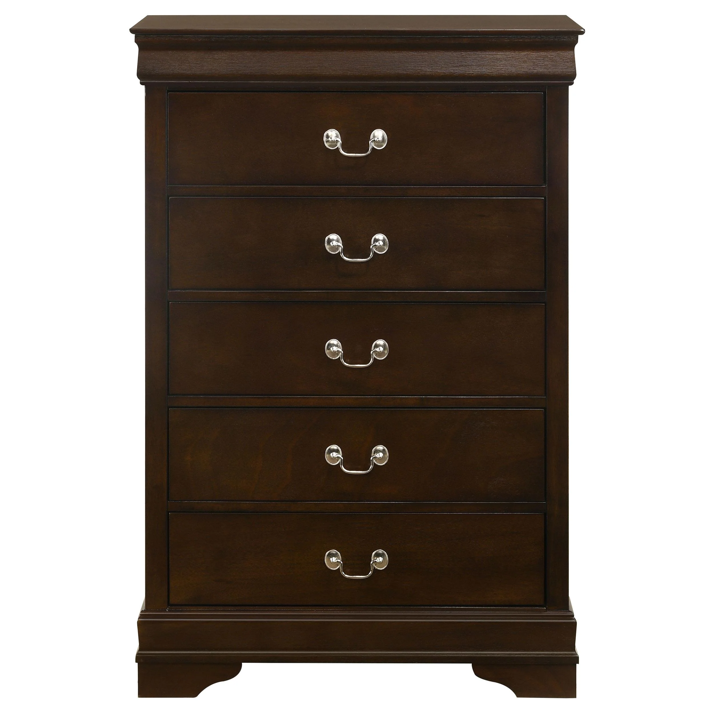 Coaster Furniture Louis Philippe 202415 5-Drawer Bedroom Chest - Cappuccino - Image 2
