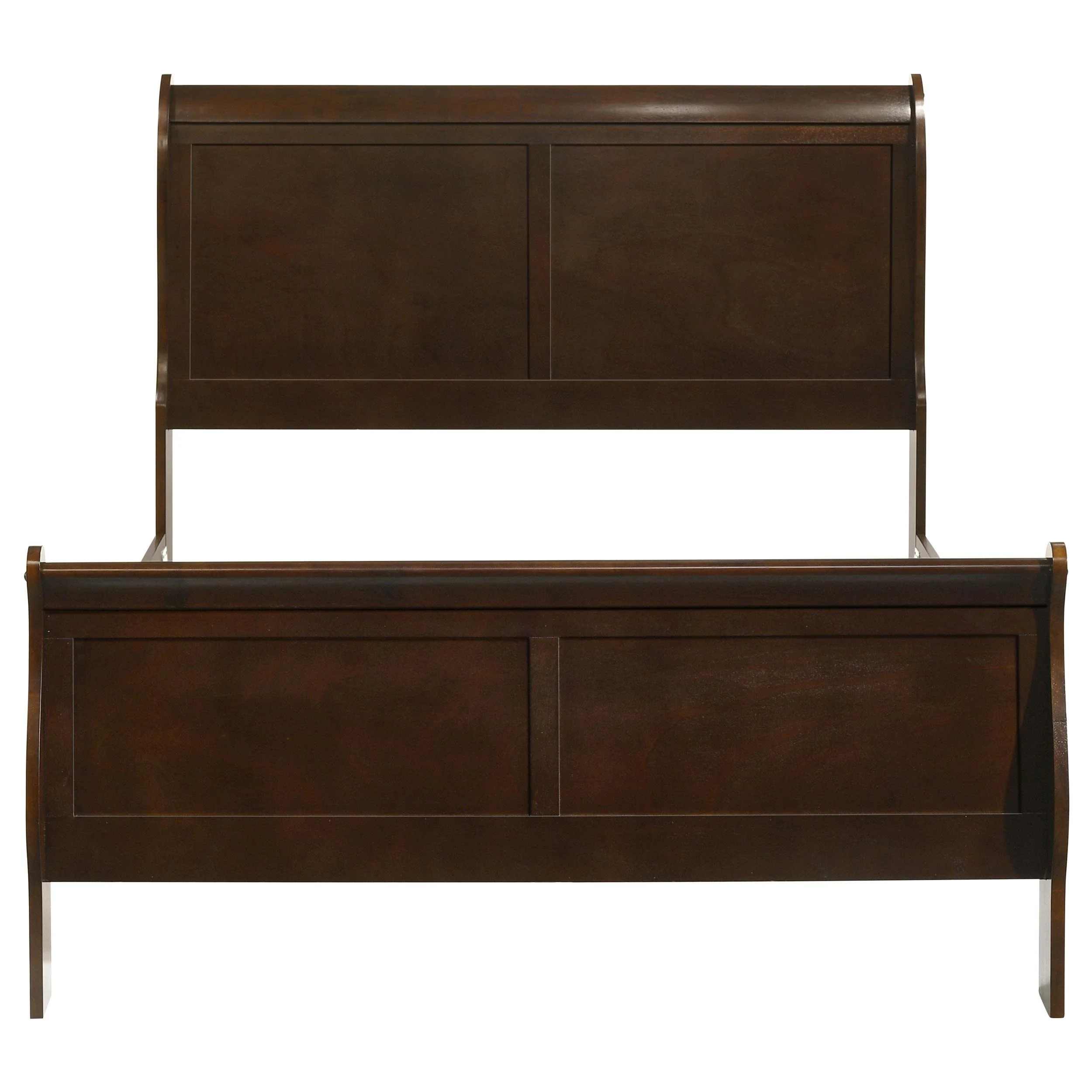 Coaster Furniture Louis Philippe 202411F Wood Full Sleigh Bed - Cappuccino - Image 3