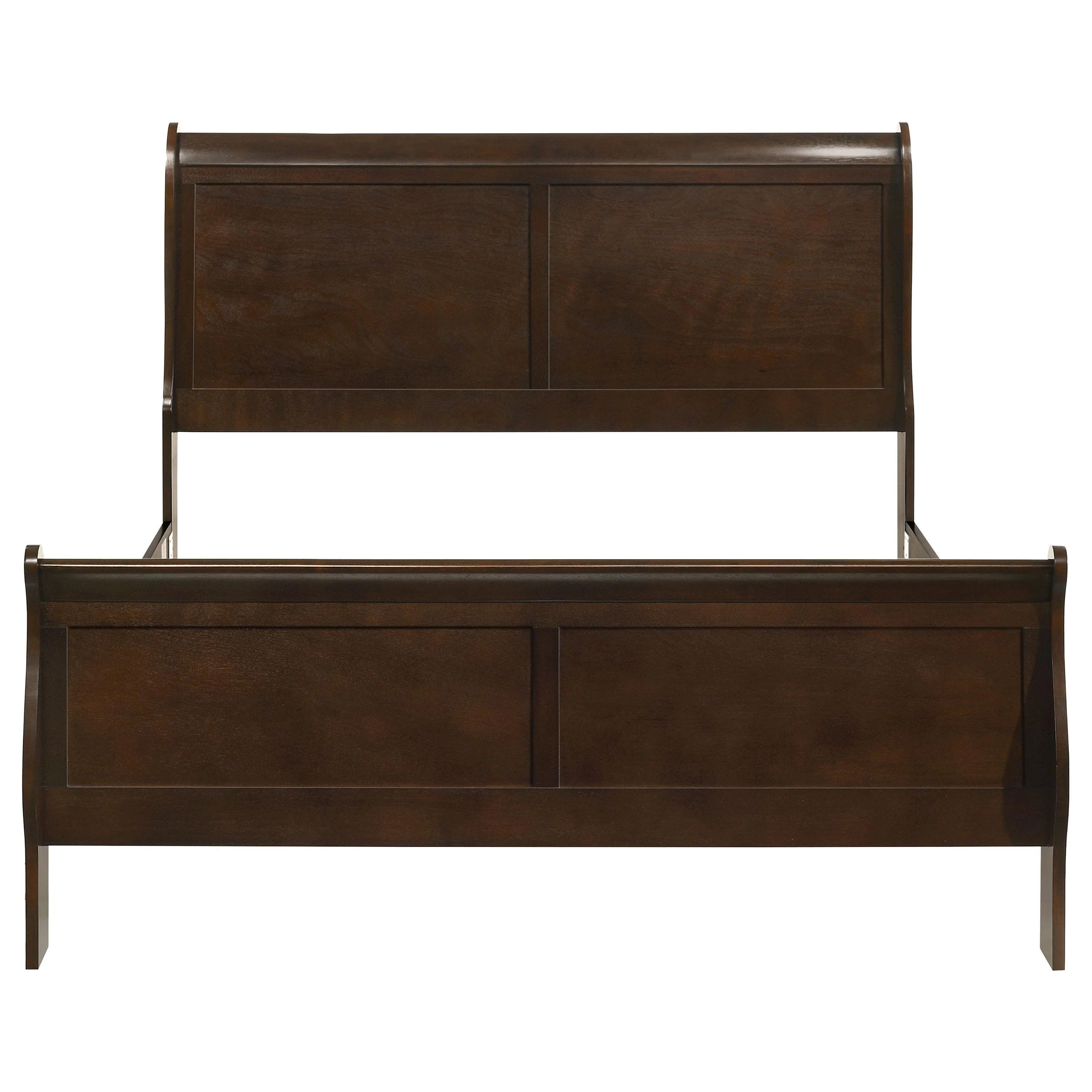 Coaster Furniture Louis Philippe 202411Q Wood Queen Sleigh Bed - Cappuccino - Image 3
