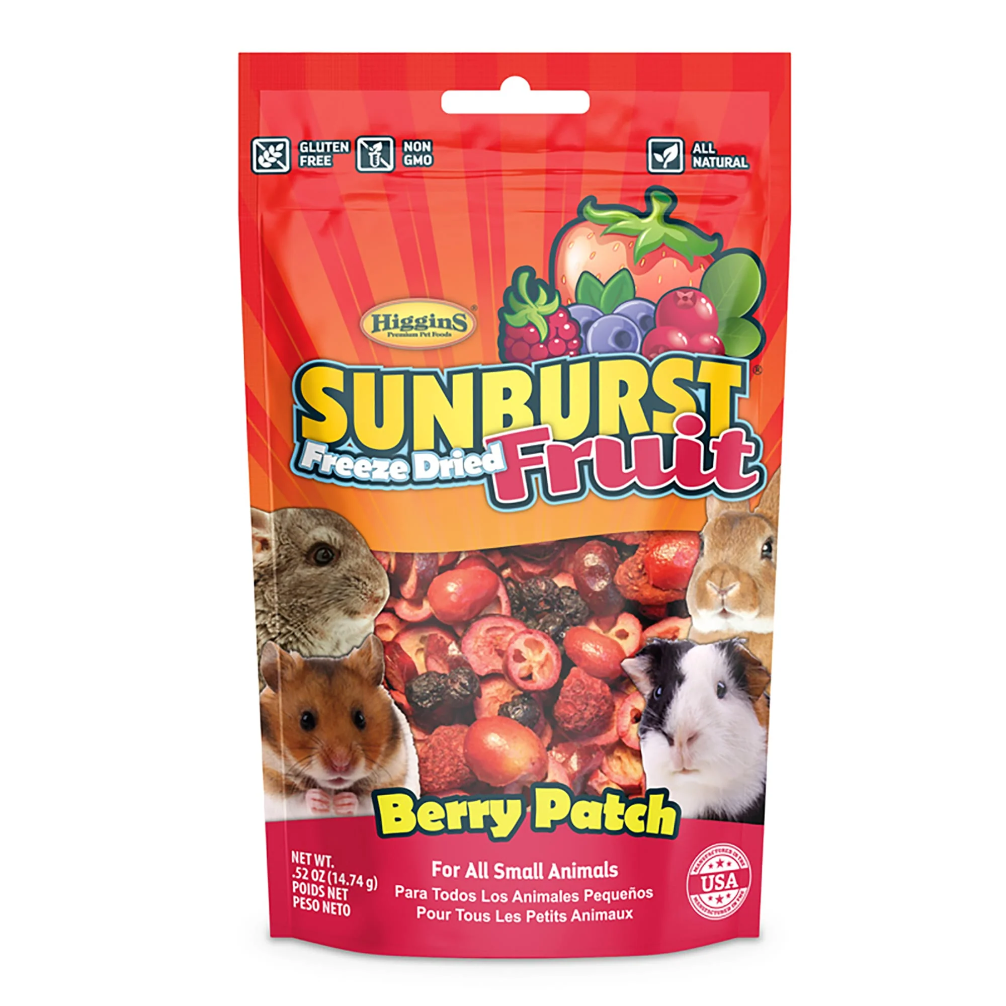 Higgins Sunburst Gourmet Natural Treats – Berry Patch, 0.52 oz