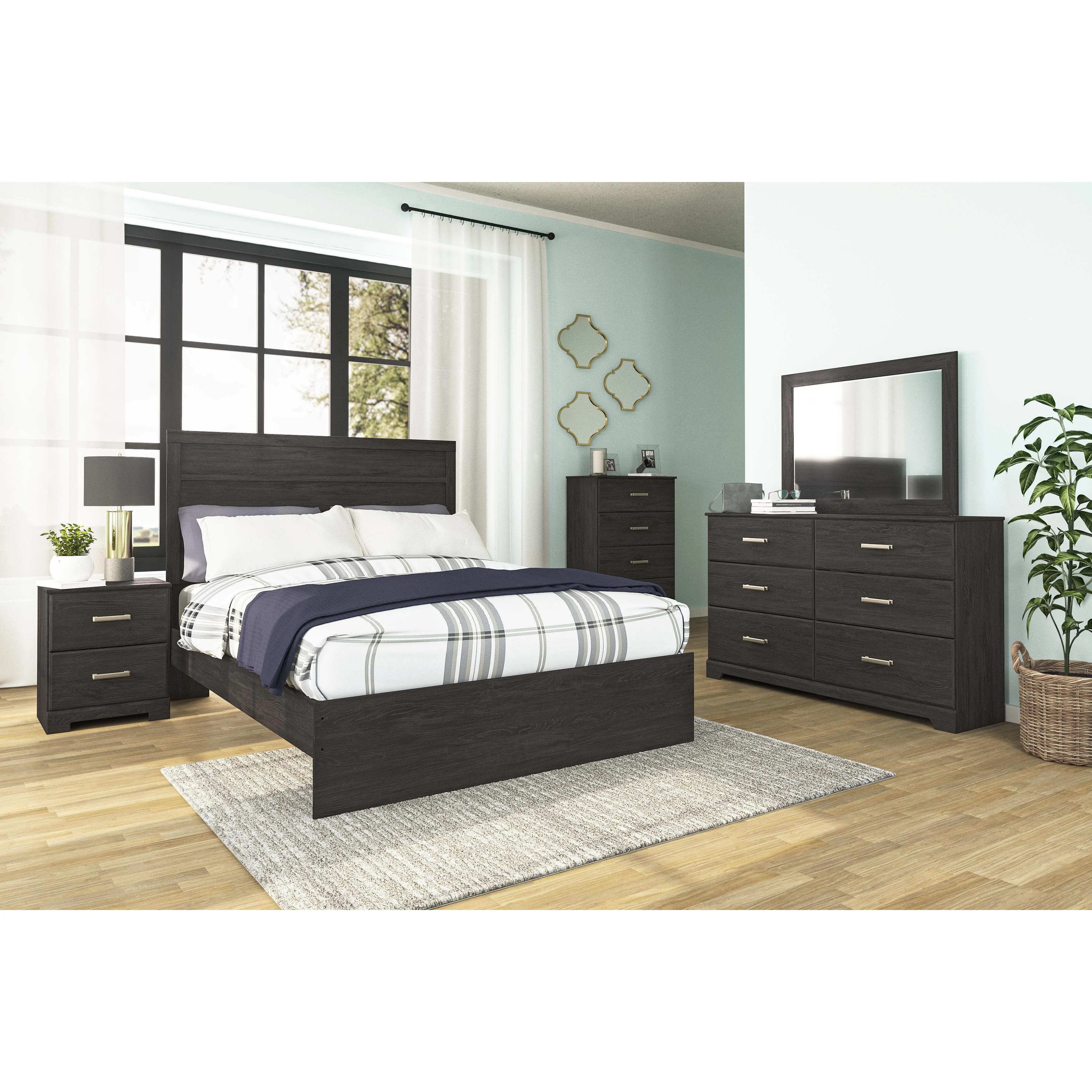 Signature Design by Ashley Belachime B2589B16 7 pc Queen Panel Bedroom Set - Image 1